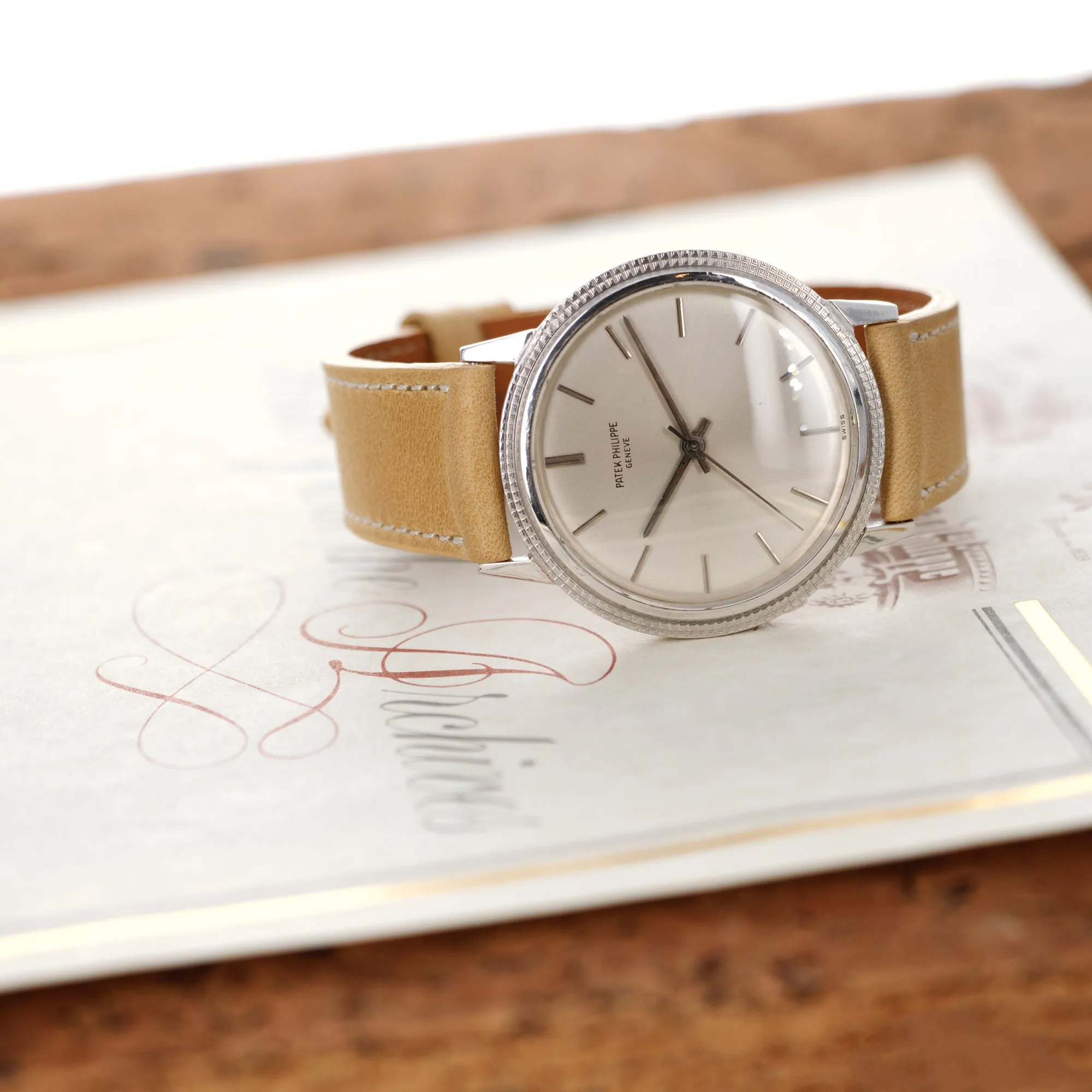Patek Philippe White Gold Backwind Calatrava Ref. 3569