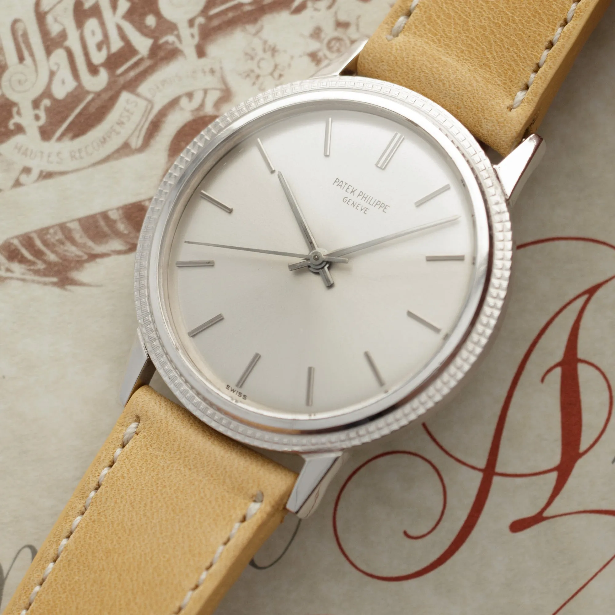 Patek Philippe White Gold Backwind Calatrava Ref. 3569