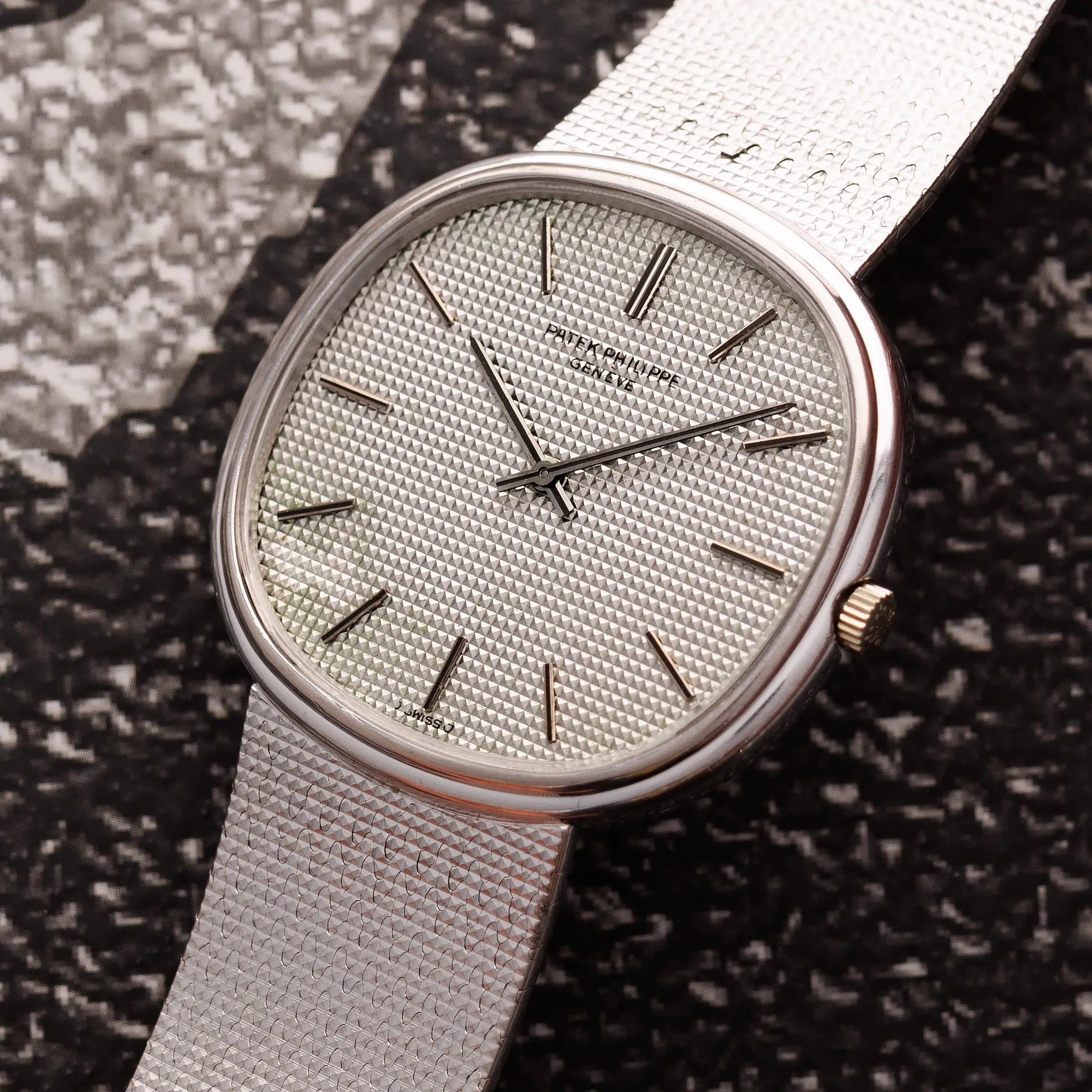 Patek Philippe White Gold Golden Ellipse on Bracelet Ref. 3739/1