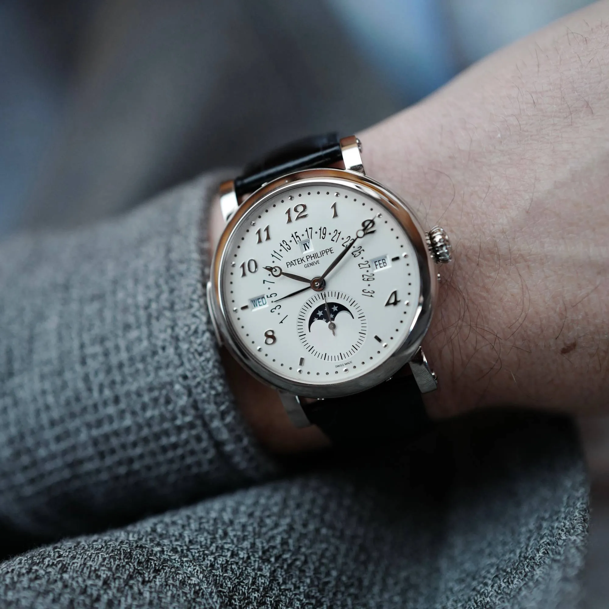 Patek Philippe White Gold Grand Complication Minute Repeater Watch Ref. 5213