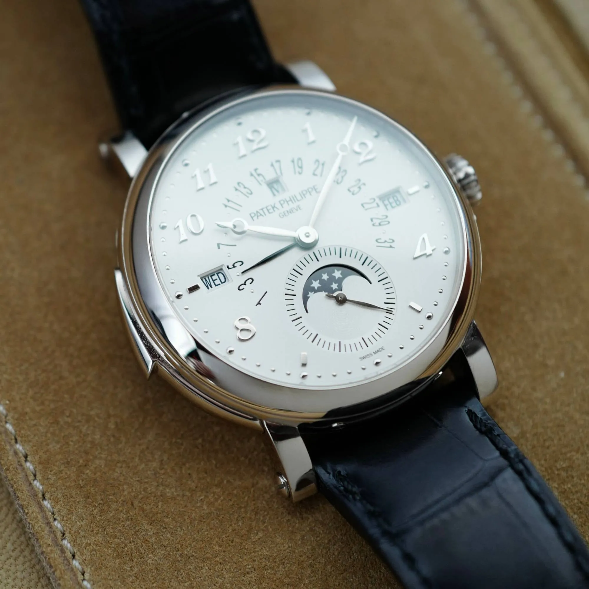 Patek Philippe White Gold Grand Complication Minute Repeater Watch Ref. 5213