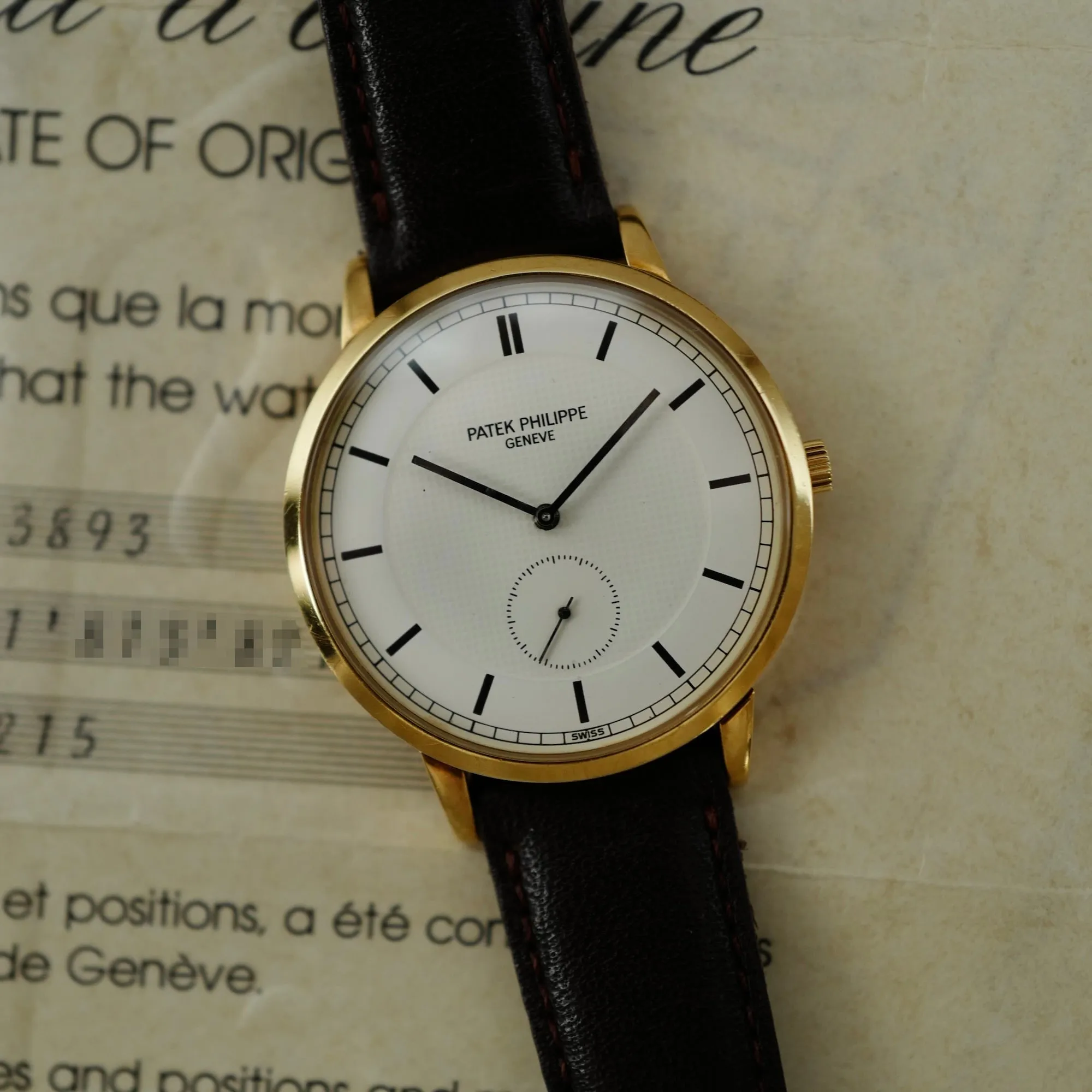 Patek Philippe Yellow Gold Calatrava Ref. 3893