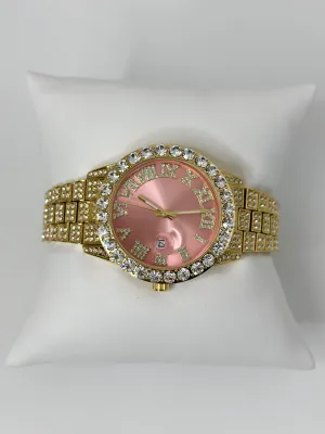 PERSIAN PINK | GOLD BAND WATCH