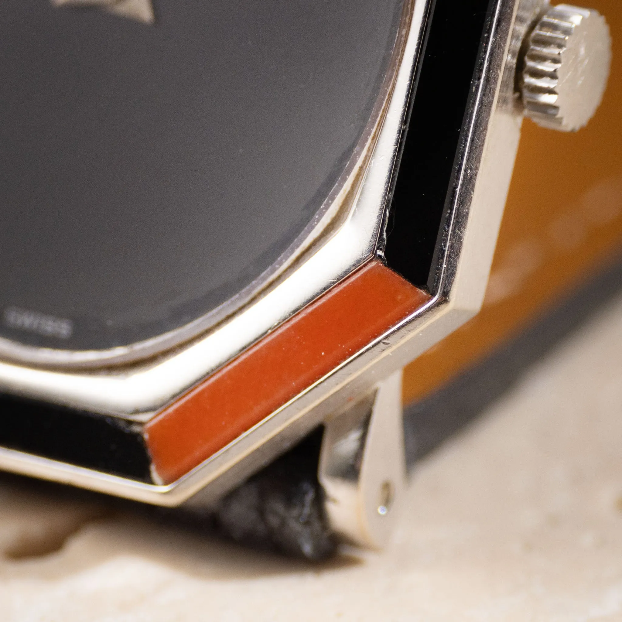 Piaget 18k White Gold Dress watch with Onyx and Coral Ref 9341