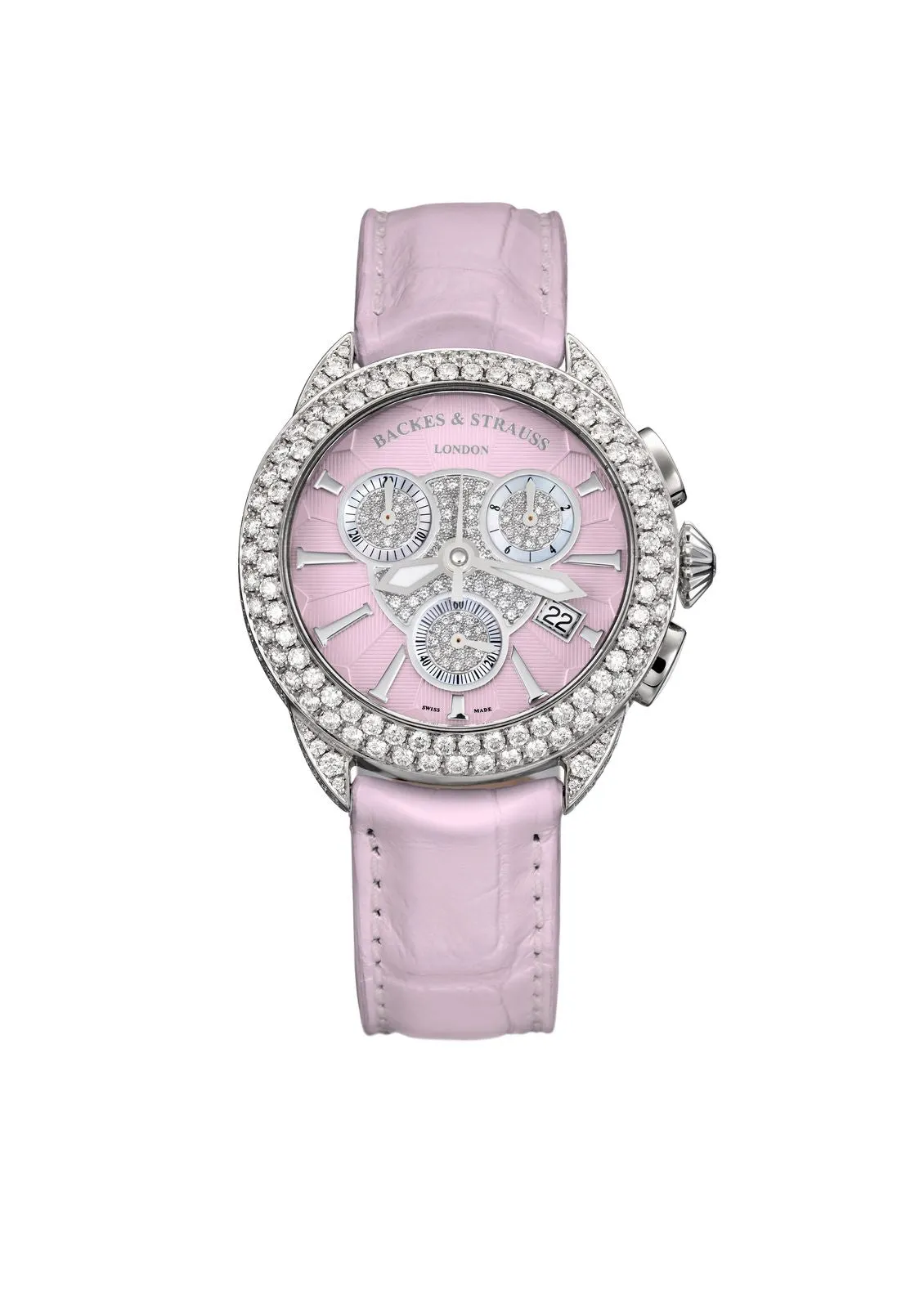 Piccadilly Steel Chronograph 35 Luxury Diamond Watch for Women - 35mm Stainless Steel