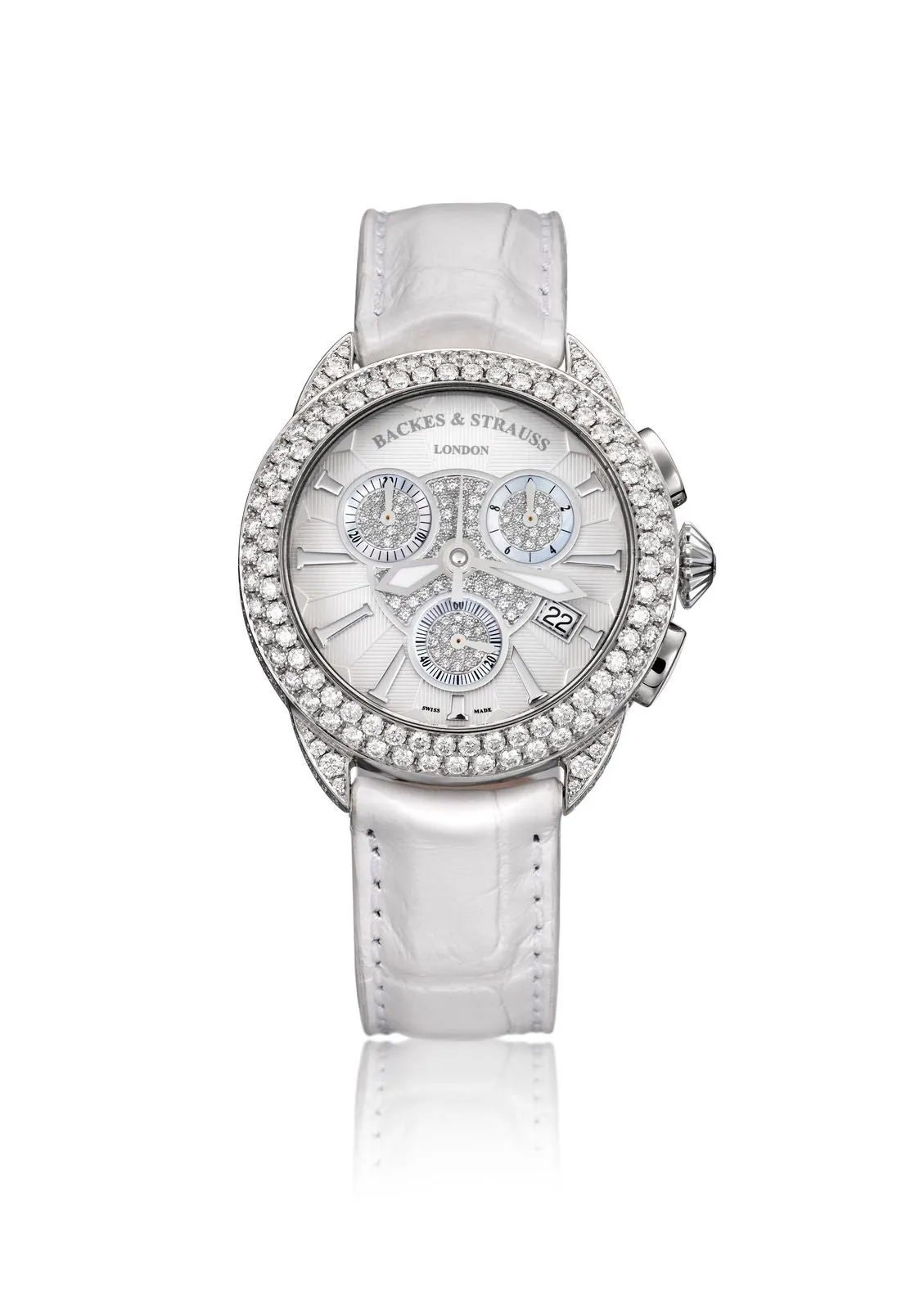 Piccadilly Steel Chronograph 35 Luxury Diamond Watch for Women - 35mm Stainless Steel
