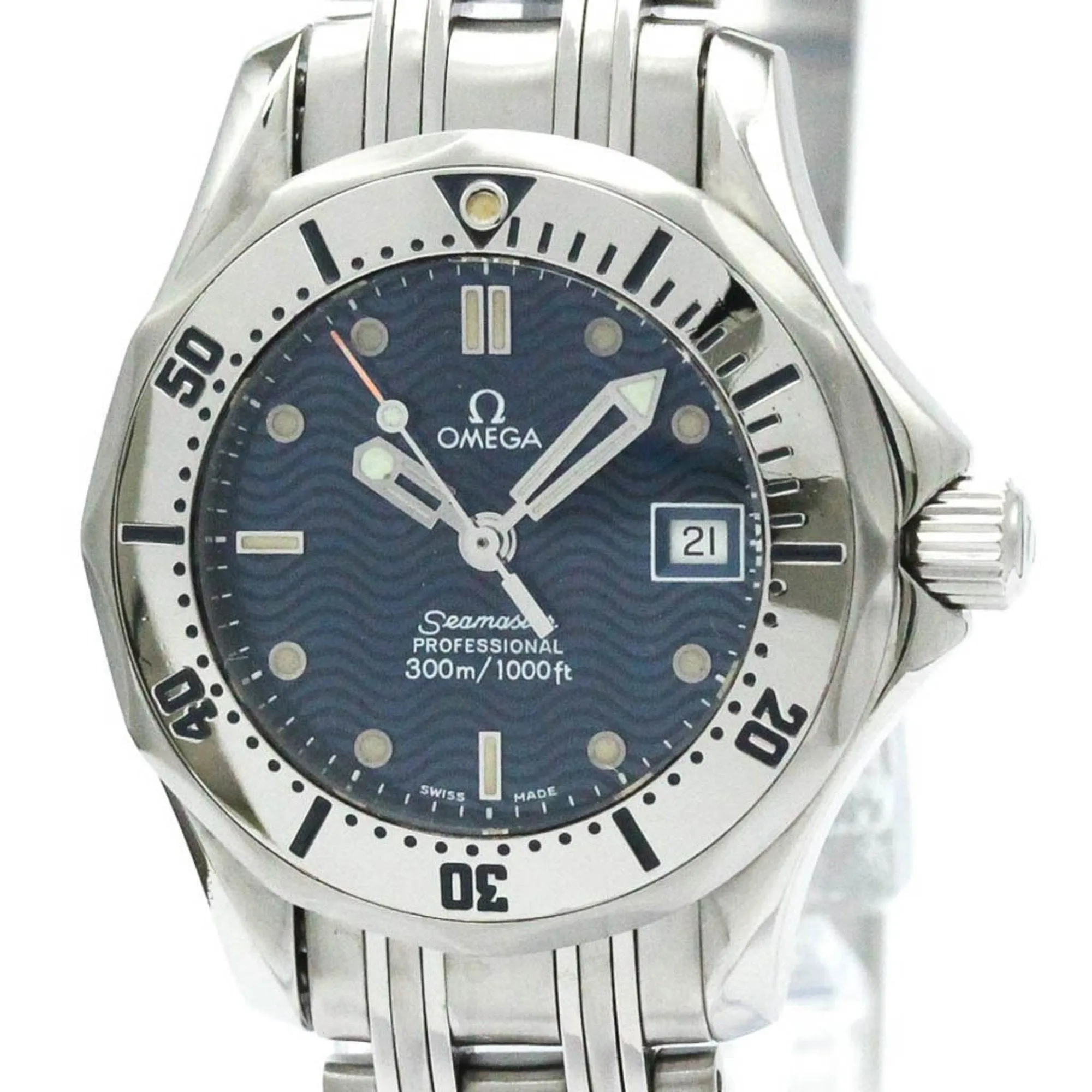Polished OMEGA Seamaster Professional 300M Quartz Ladies Watch 2582.80 BF580500