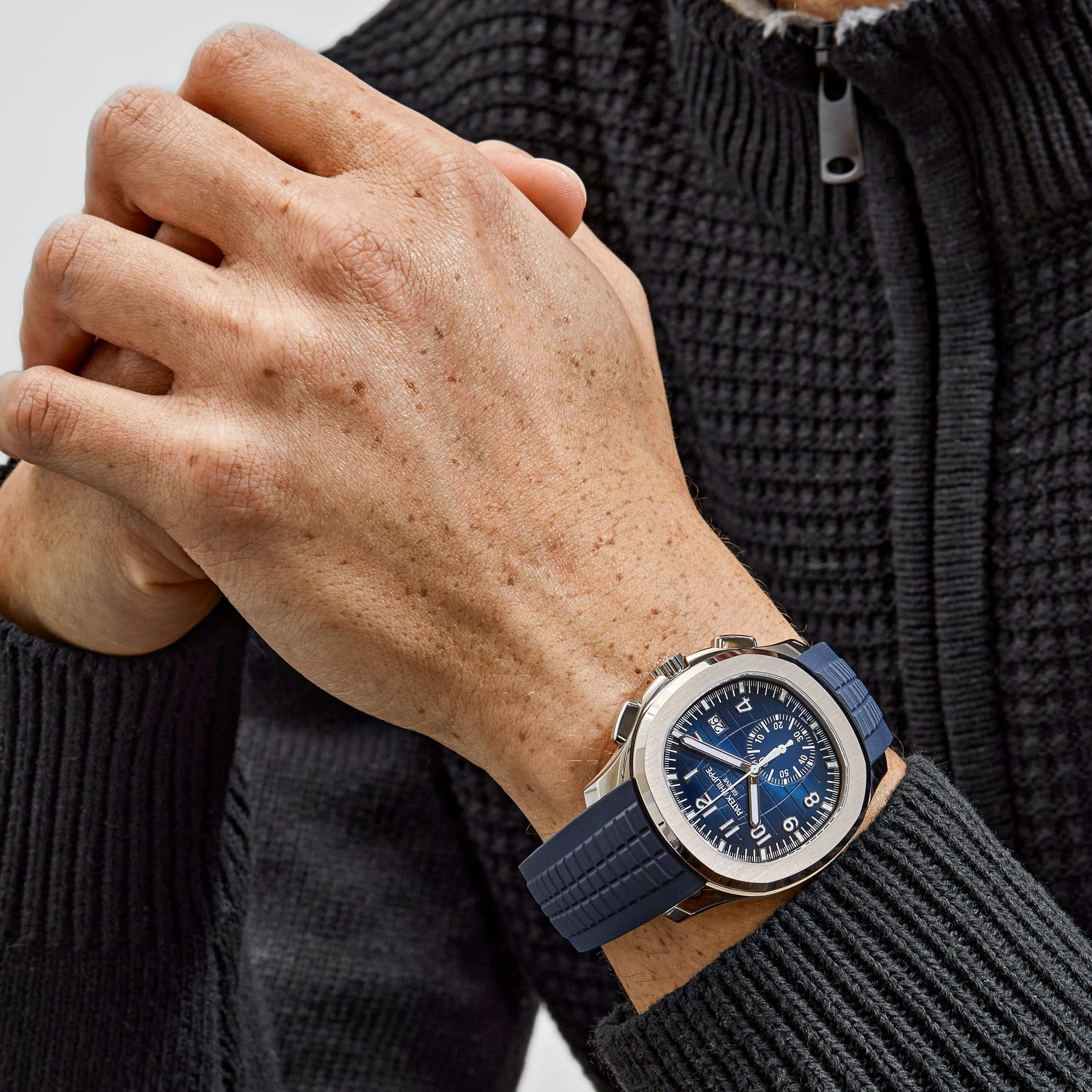 PP Luxury Watches Aquanaut 5968G-001 White Gold Blue Dial (2024)