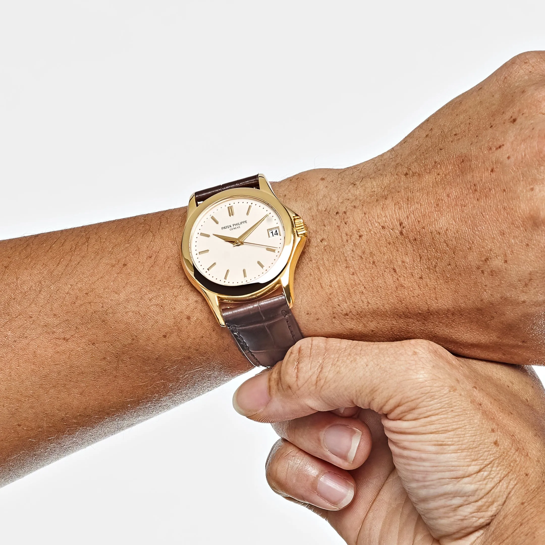 PP Luxury Watches Calatrava 5107J-001 Yellow Gold Opaline Dial