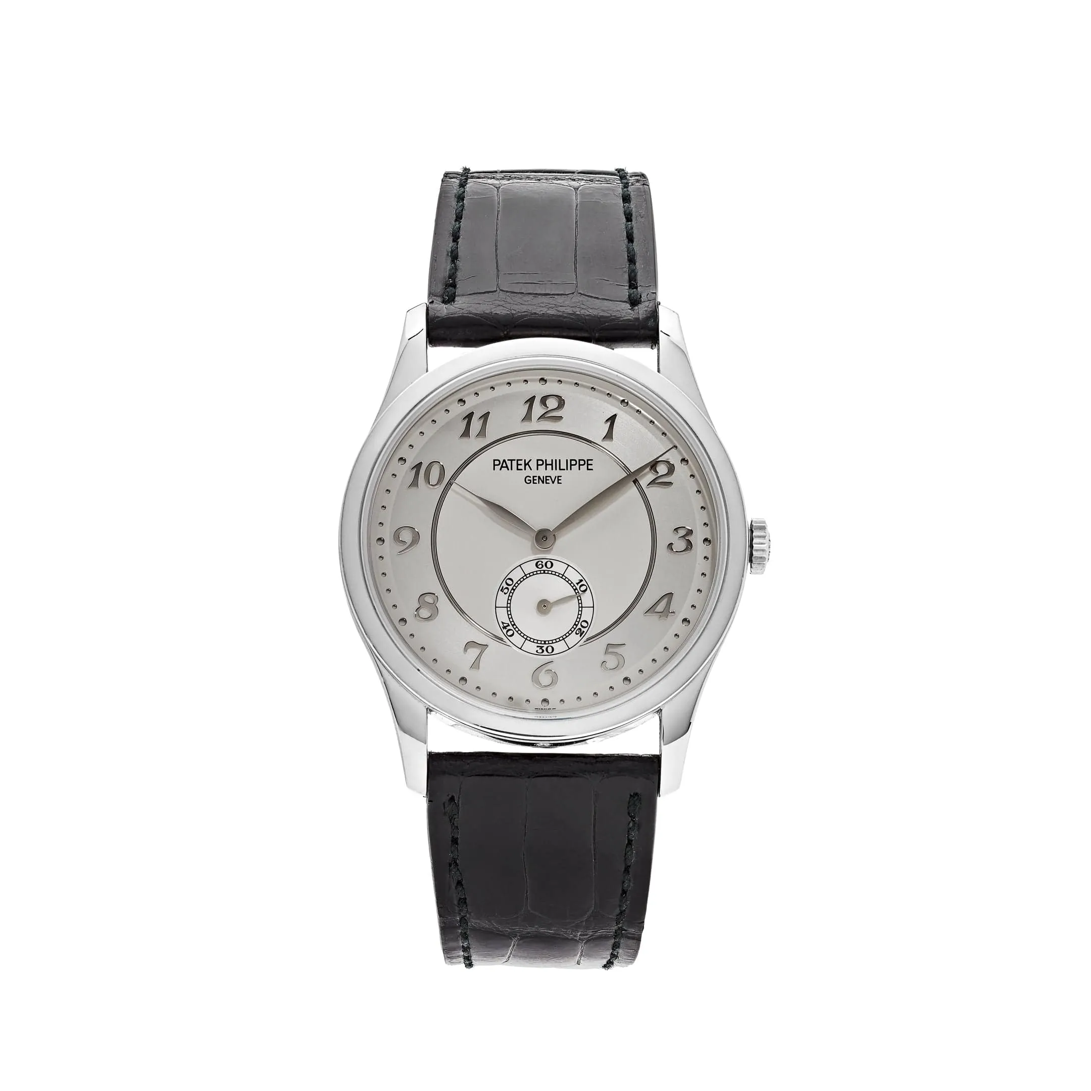 PP Luxury Watches Calatrava 5196P-001 Platinum Silver Dial