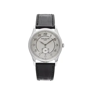 PP Luxury Watches Calatrava 5196P-001 Platinum Silver Dial