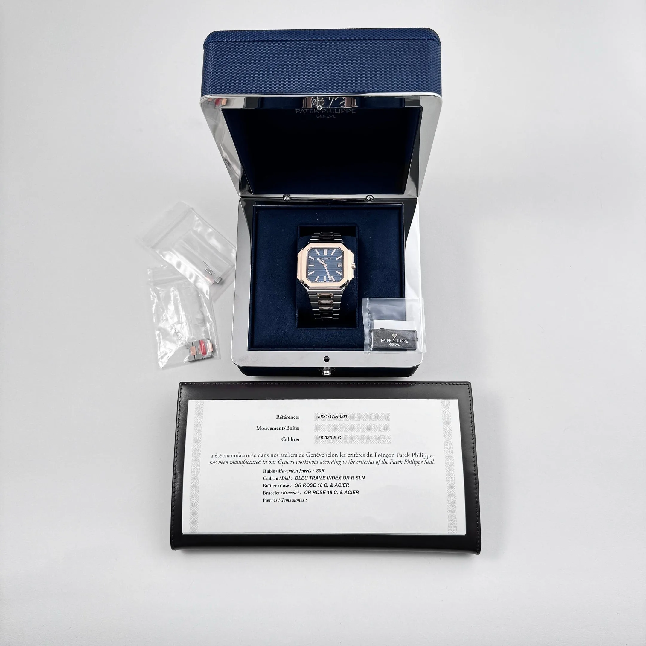 PP Luxury Watches Cubitus 5821/1AR-001 Stainless Steel Rose Gold Blue Dial (2025)