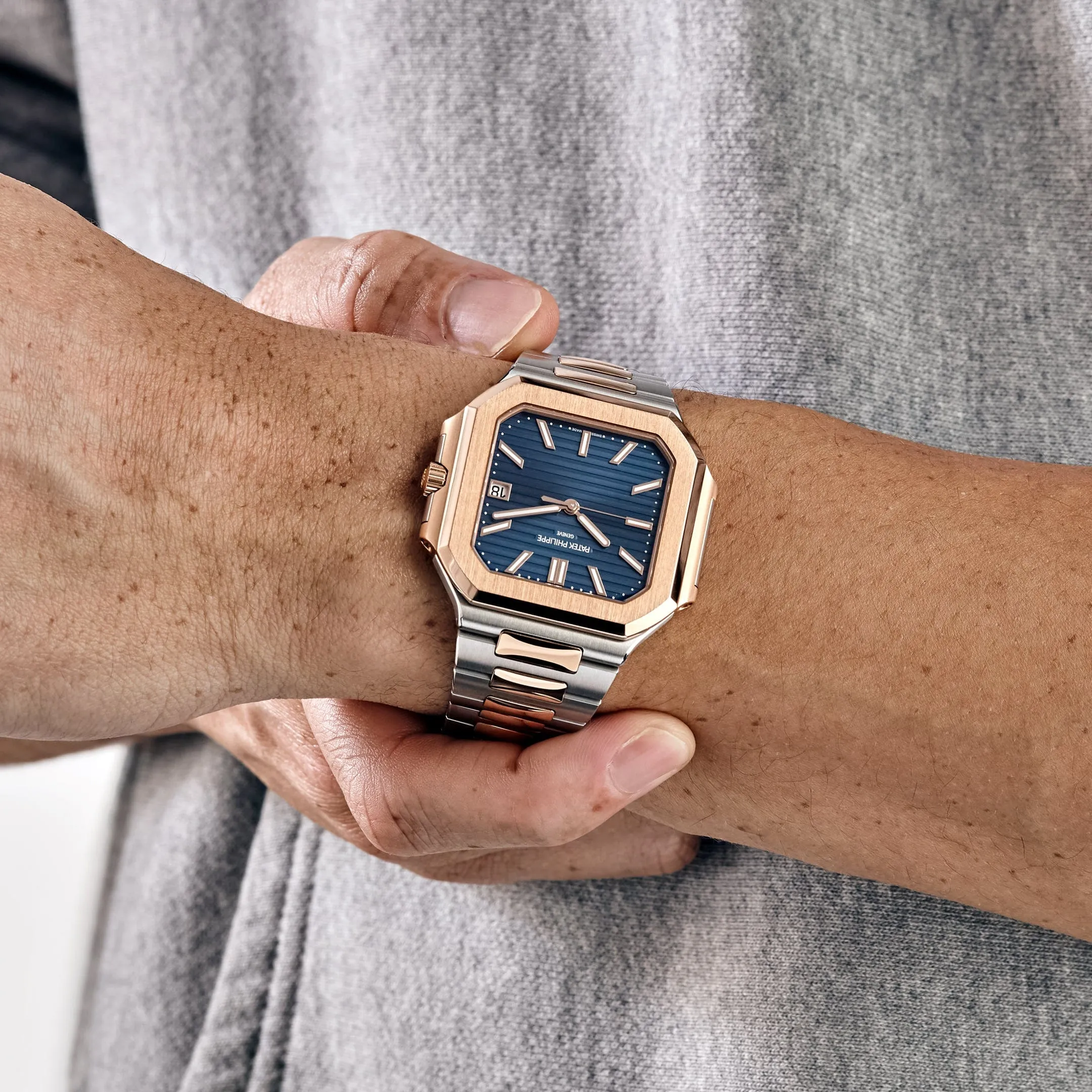 PP Luxury Watches Cubitus 5821/1AR-001 Stainless Steel Rose Gold Blue Dial (2025)