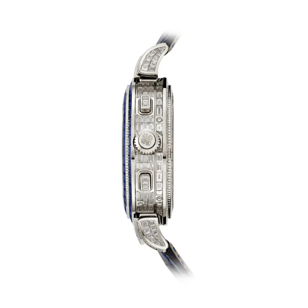 PP Luxury Watches Grand Complications 6300/401G-001 Grandmaster Chime White Gold Blue Sapphires (2024)