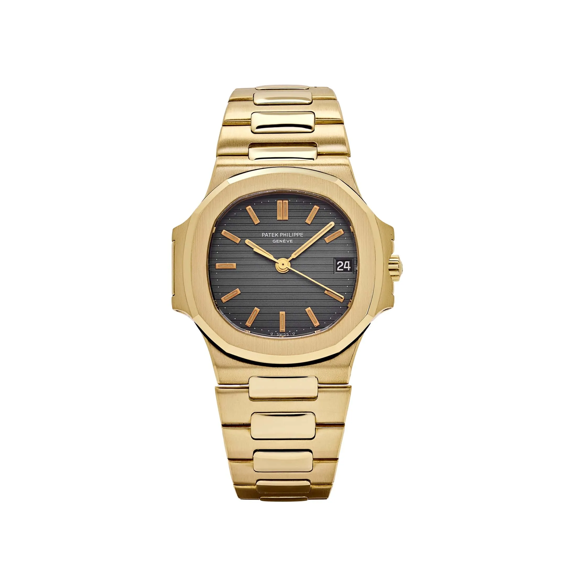 PP Luxury Watches Nautilus 3800/1 Yellow Gold Blue Dial (1983)
