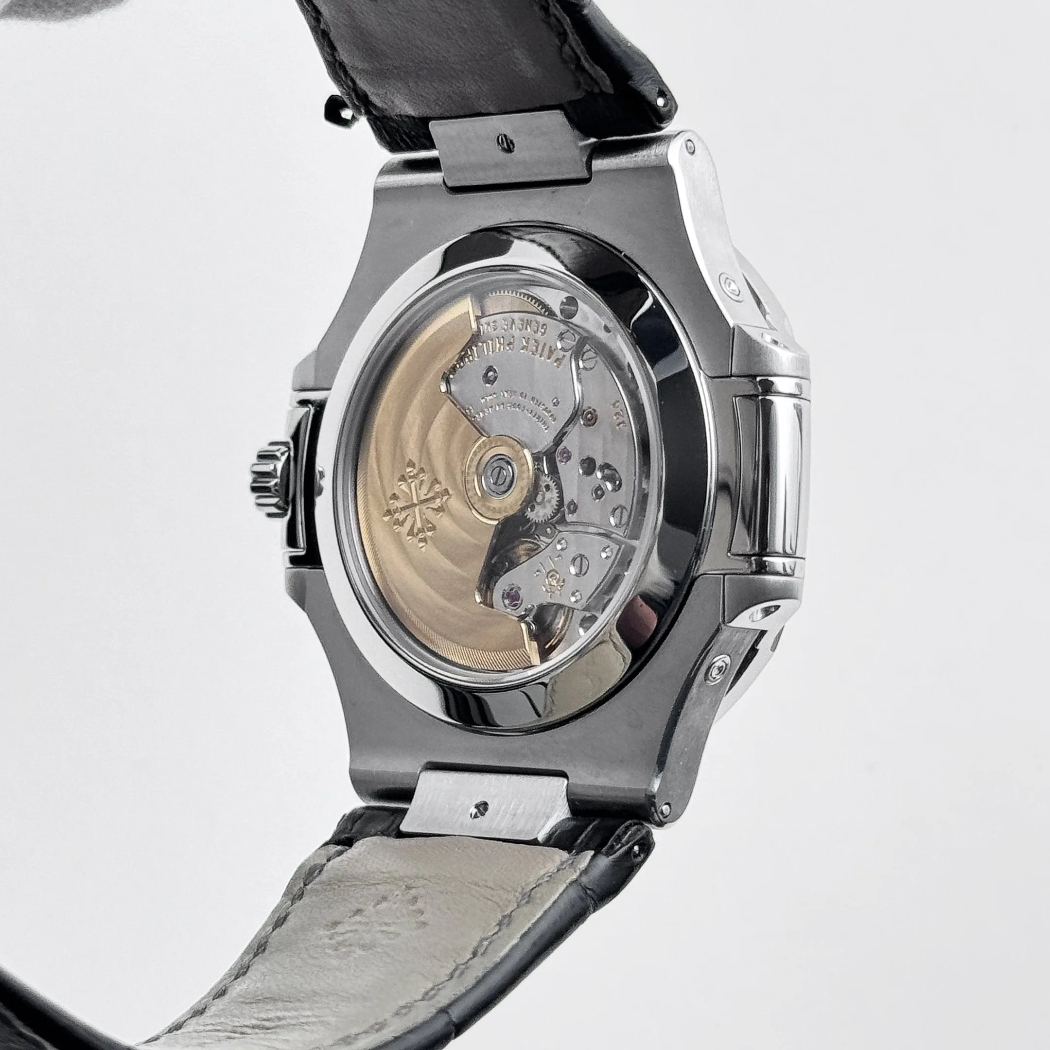 PP Luxury Watches Nautilus 5726A-001 Annual Calendar Moon Phases Stainless Steel Black Dial (2016)