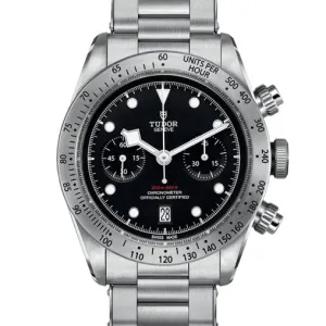 Pre-owned Tudor Black Bay Chronograph 41mm Steel Watch M79350 Denim