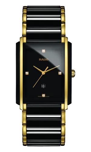 RADO Integral Diamonds 31mm Ceramic-Stainless Steel Black-Gold Men's Watch R20204712