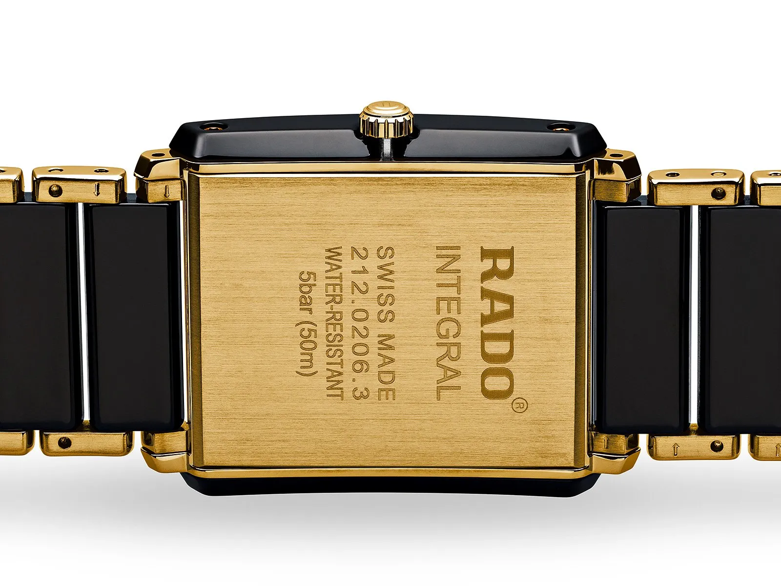 RADO Integral Diamonds 31mm Ceramic-Stainless Steel Black-Gold Men's Watch R20204712