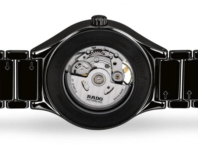 RADO True Secret Diamonds Open Heart Black Ceramic Unisex Watch R27107732