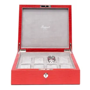 Rapport - Brompton 8 Watch Box in Red Croco | L267