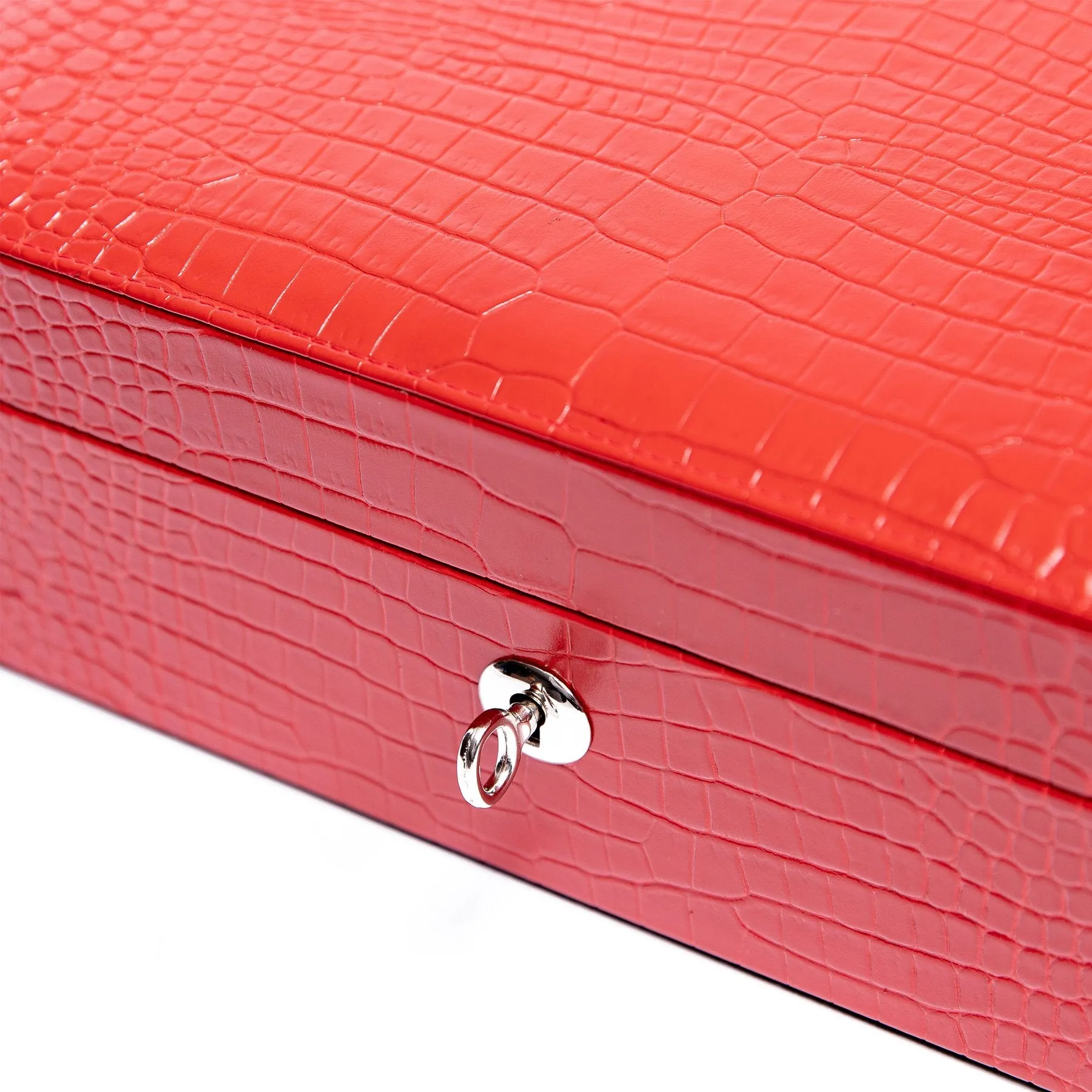 Rapport - Brompton 8 Watch Box in Red Croco | L267