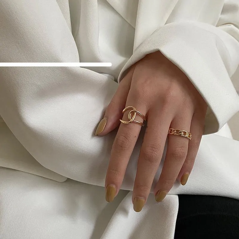 Retro Cross Open Ring