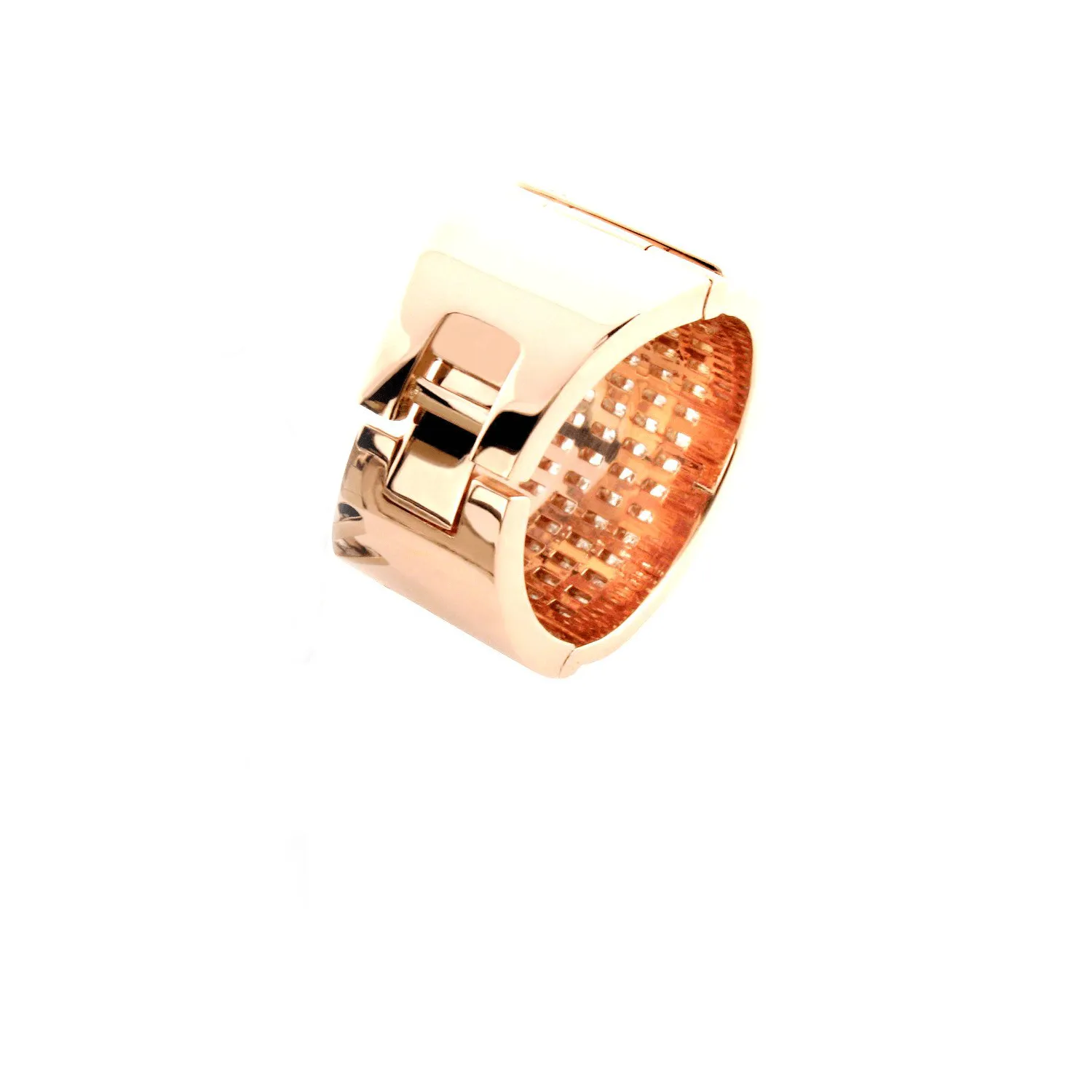 Ring - 18-Karat Gold With Princess Cut Diamond Ring - RED GOLD®