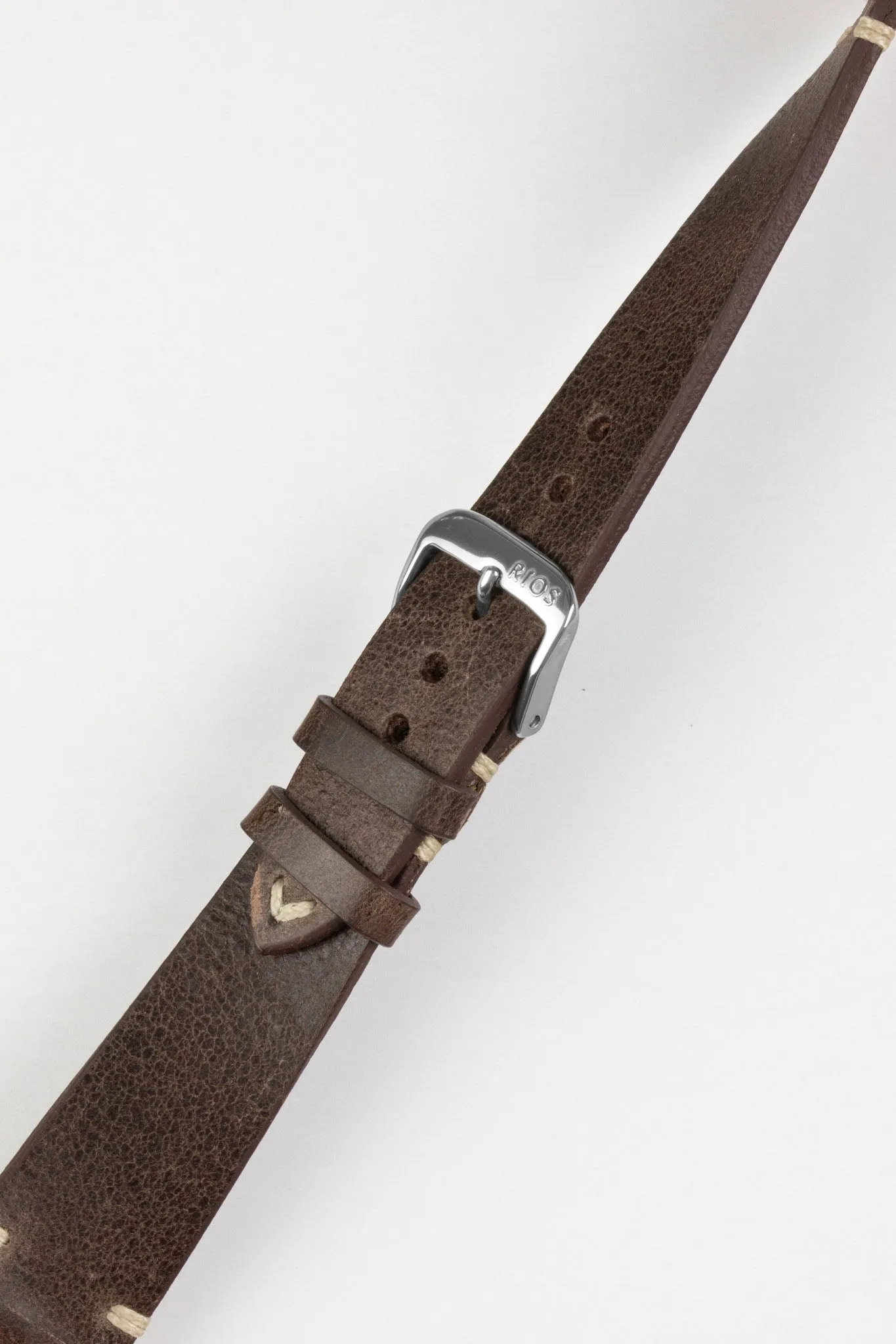 RIOS1931 BEDFORD Genuine Vintage Leather Watch Strap in MOCHA