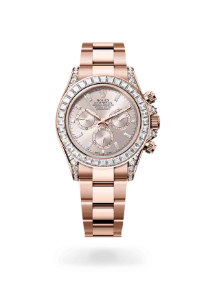 Rolex Cosmograph Daytona in 18 kt Everose gold with lugs set with diamonds, M126595TBR-0001 | Walters & Hogsett