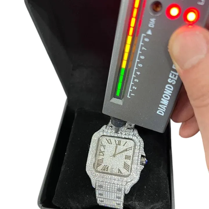 Rolex Date-Just Moissanite Diamond Watch  W 253