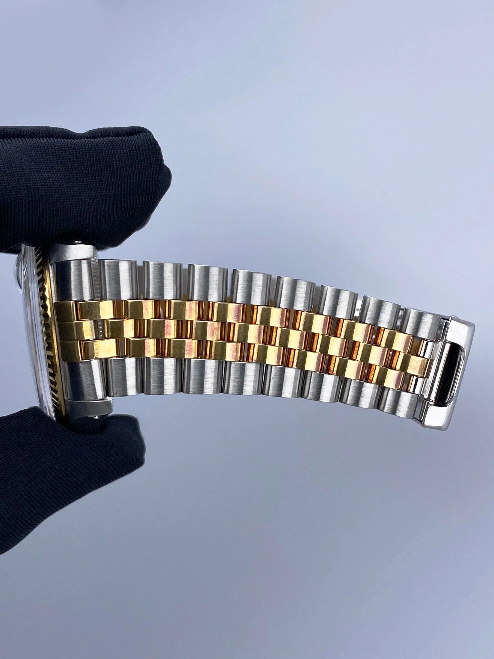 Rolex Datejust 16013 Champagne Dial Mens Watch Box Papers