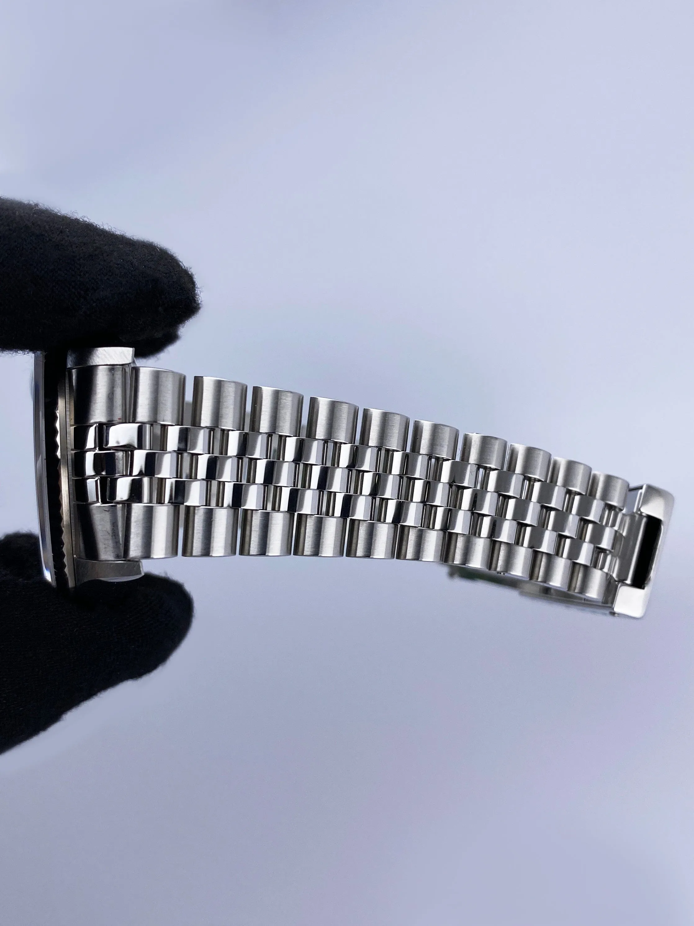 Rolex Datejust 16234 Diamond Black Dial Mens Watch