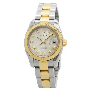 Rolex Datejust 179173 Silver Jubilee with Diamonds Dial Automatic  Women's Watch