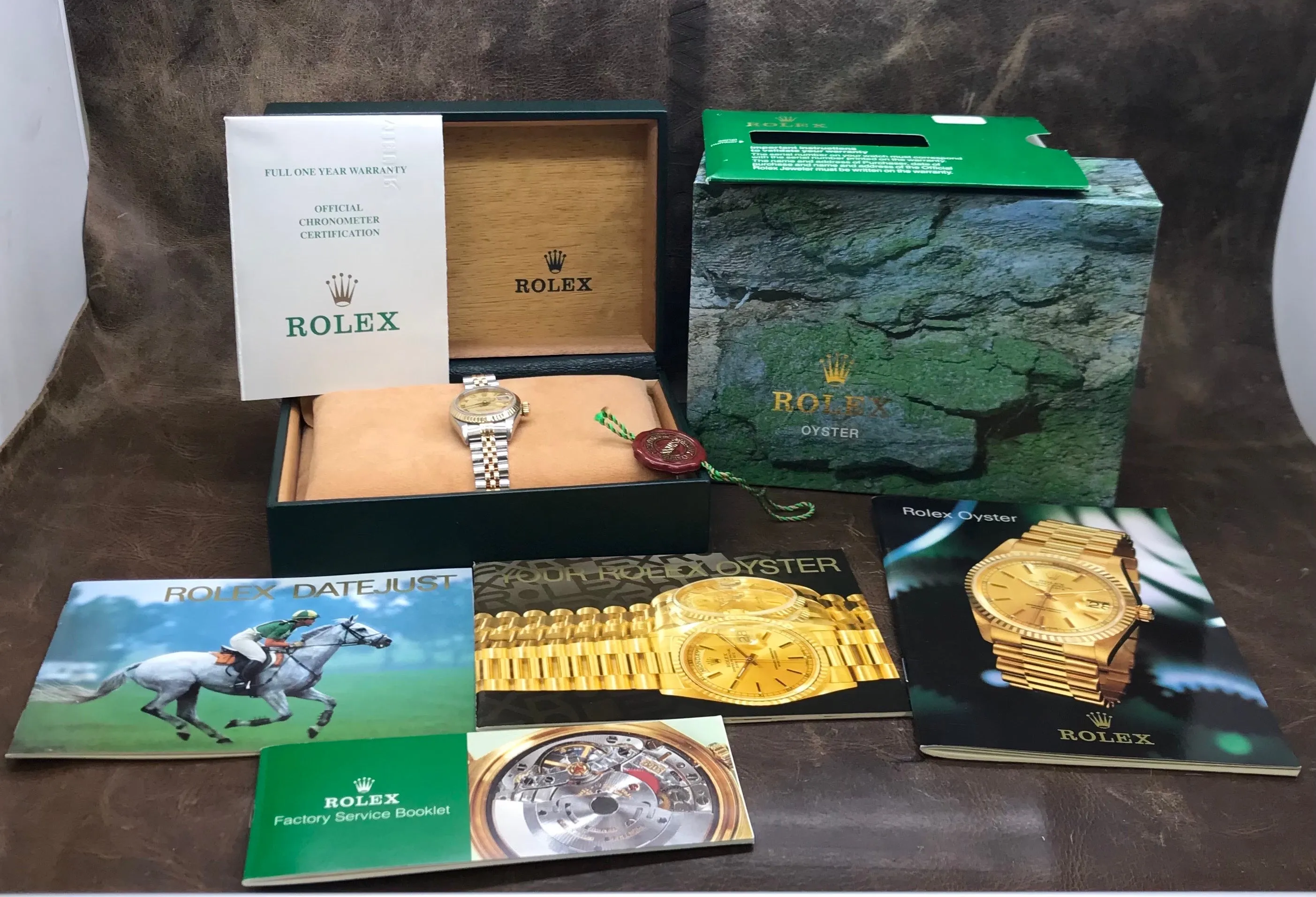 Rolex Datejust 26mm 69173 Ivory Pyramid Roman Dial Automatic Women's Watch
