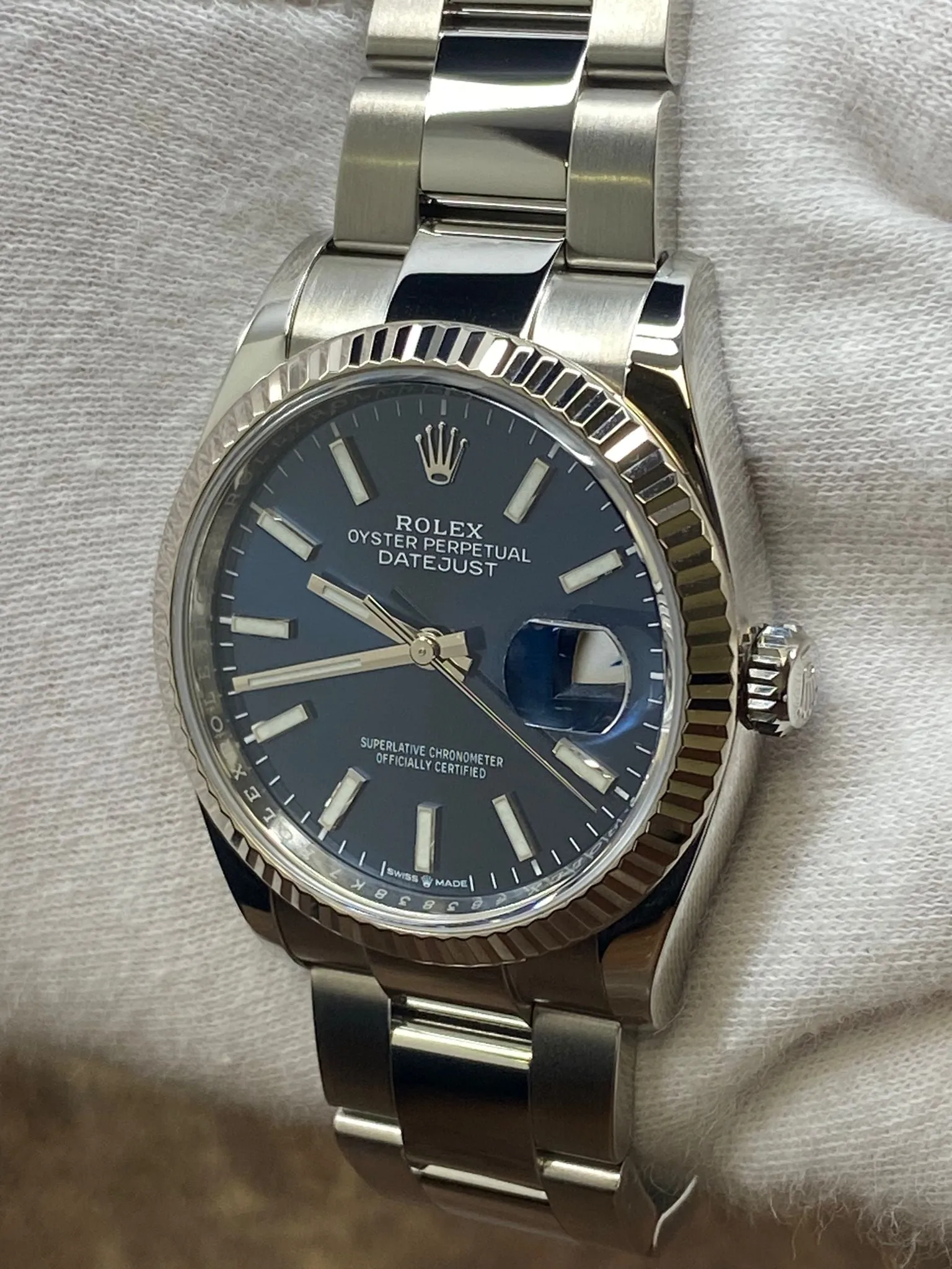 Rolex Datejust 36mm 126234 Blue Dial Automatic Watch