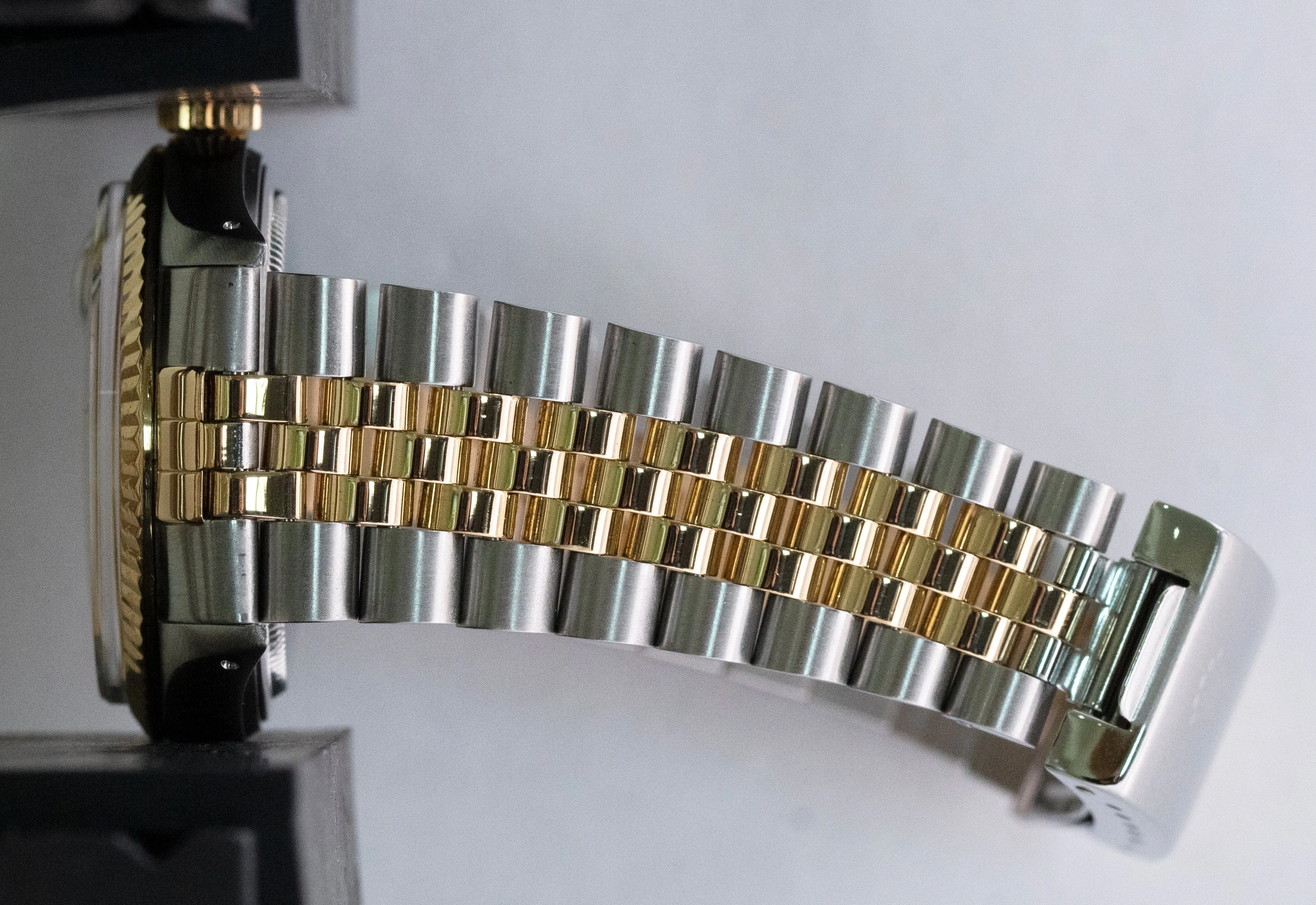 Rolex DateJust 36mm Champagne Yellow Gold Stainless Two-Tone Watch 16013