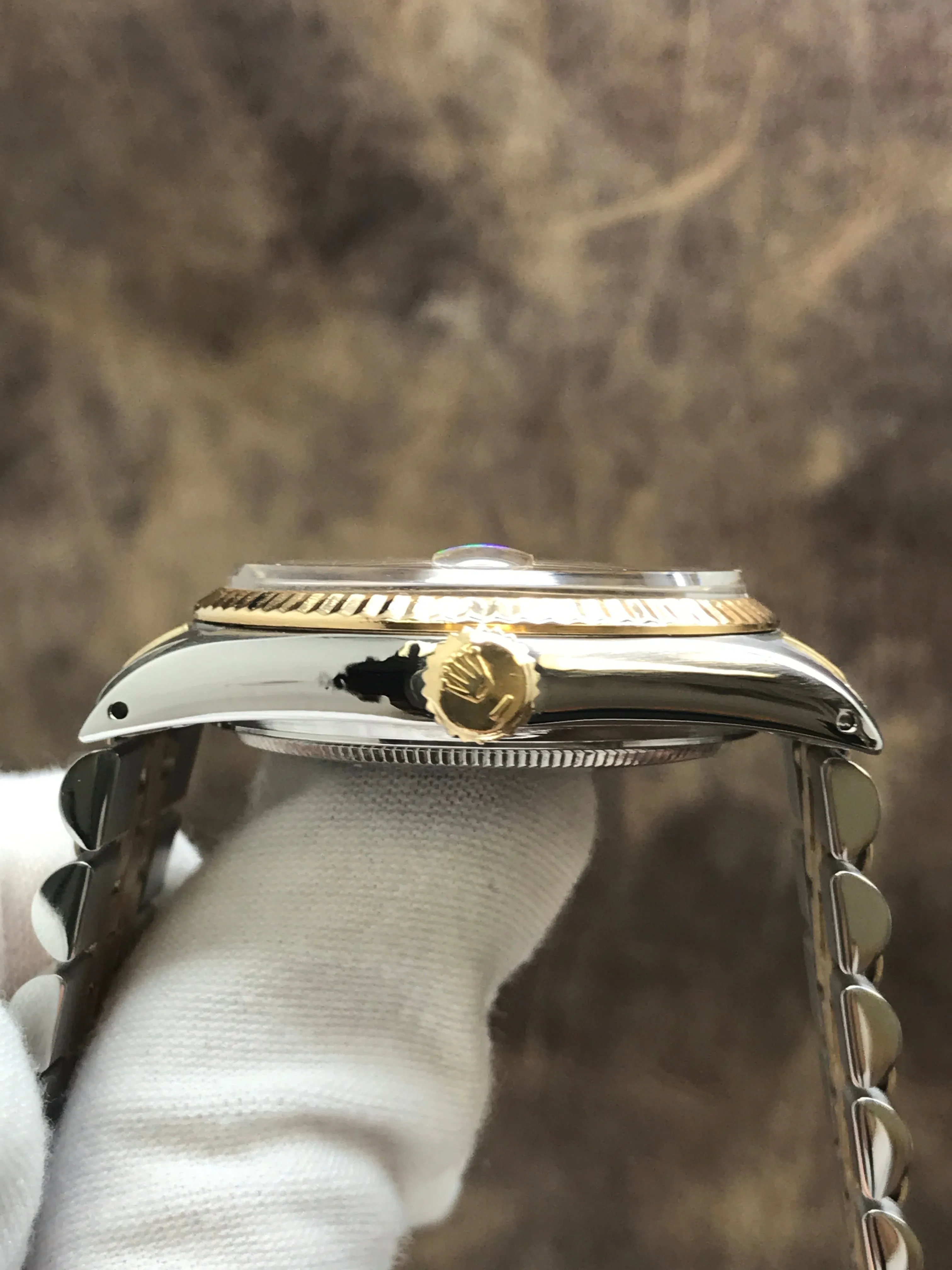 Rolex Datejust 36mm Custom links 16013 Silver Dial Automatic Watch