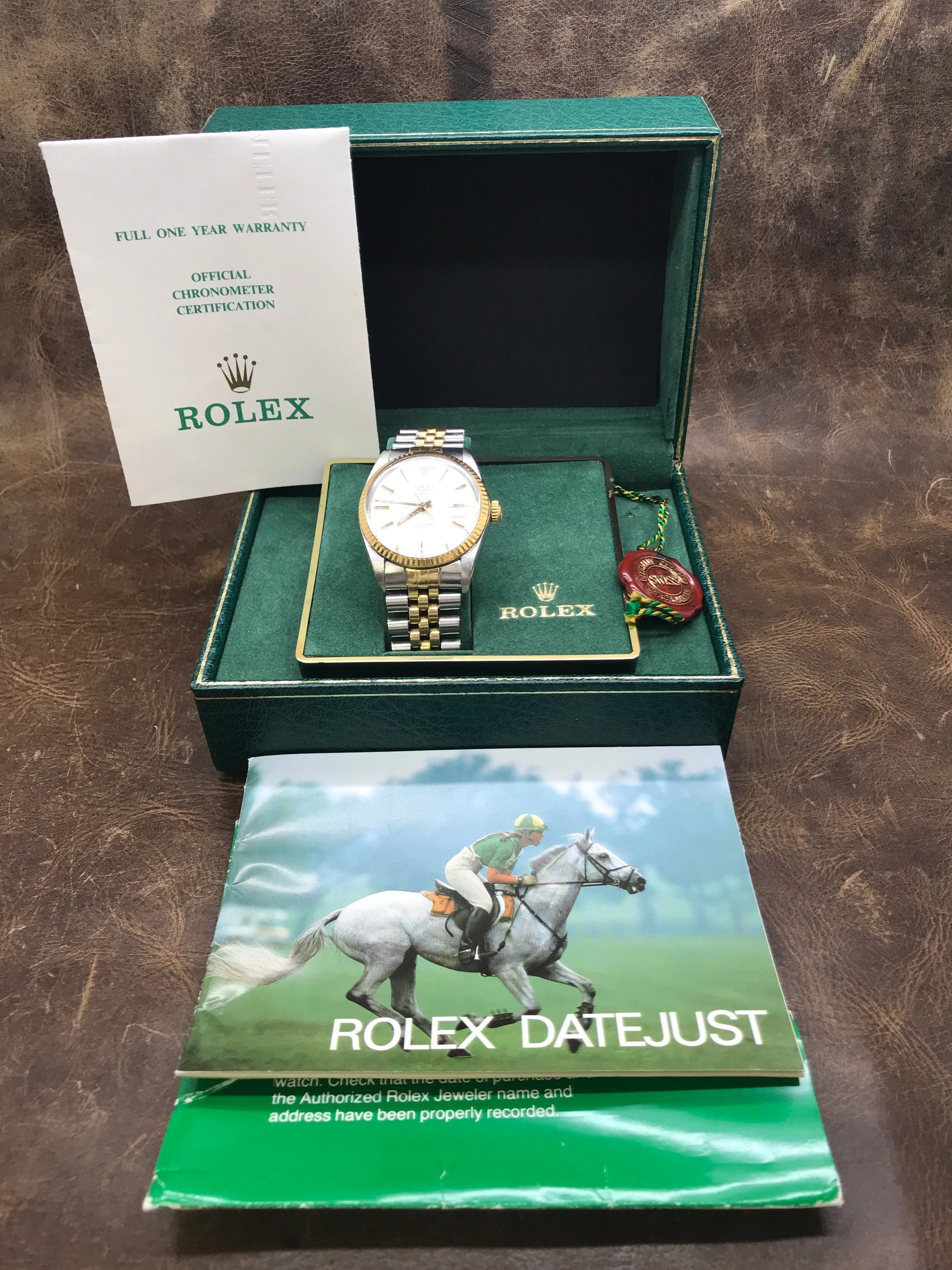 Rolex Datejust 36mm Custom links 16013 Silver Dial Automatic Watch