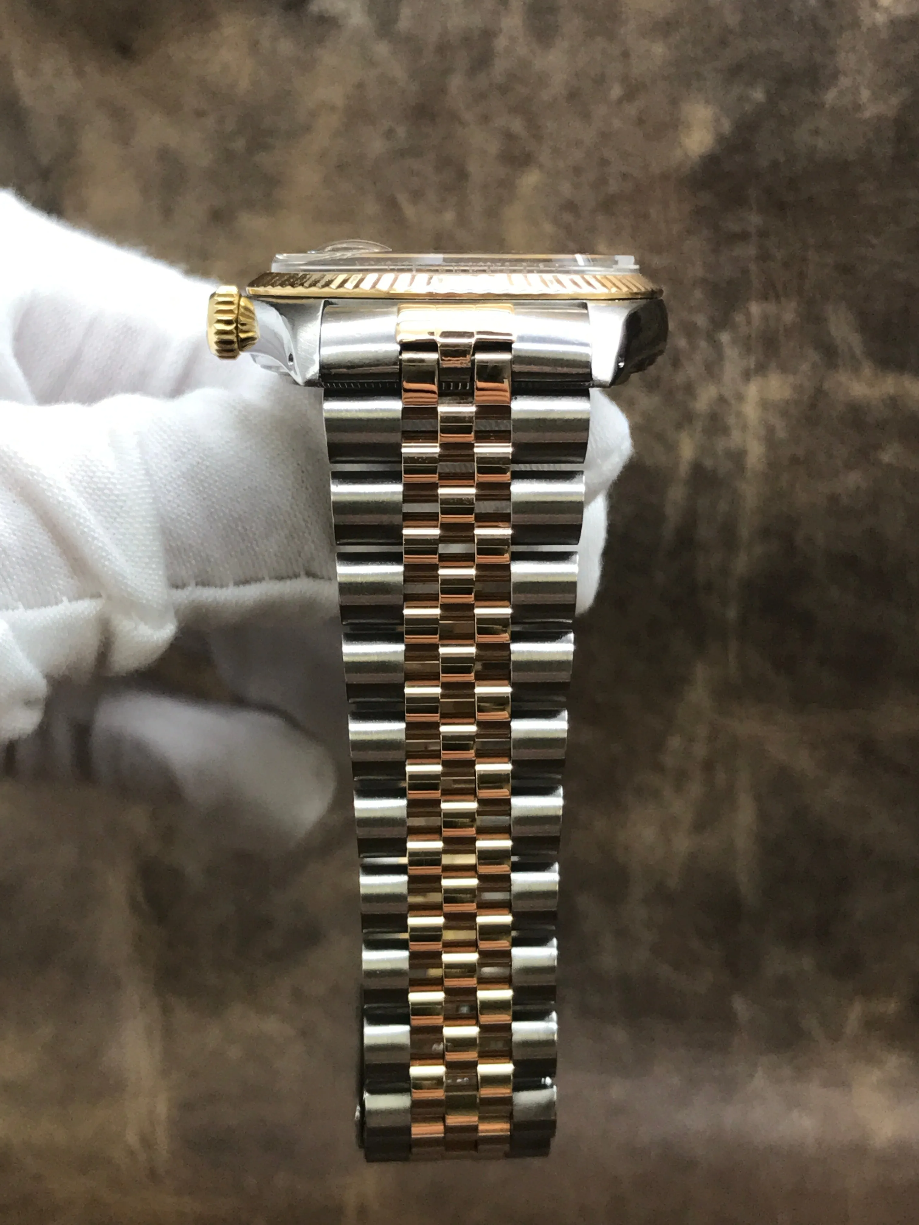 Rolex Datejust 36mm Custom links 16013 Silver Dial Automatic Watch