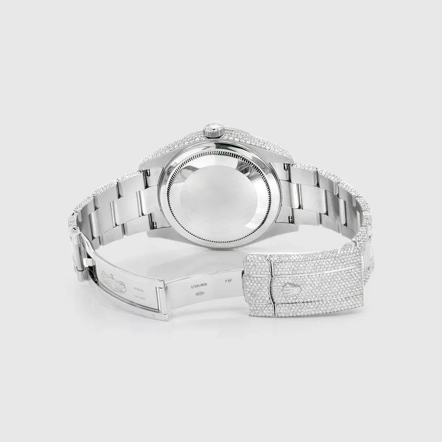 Rolex DateJust 36mm Diamond Stainless Steel Blue Dial