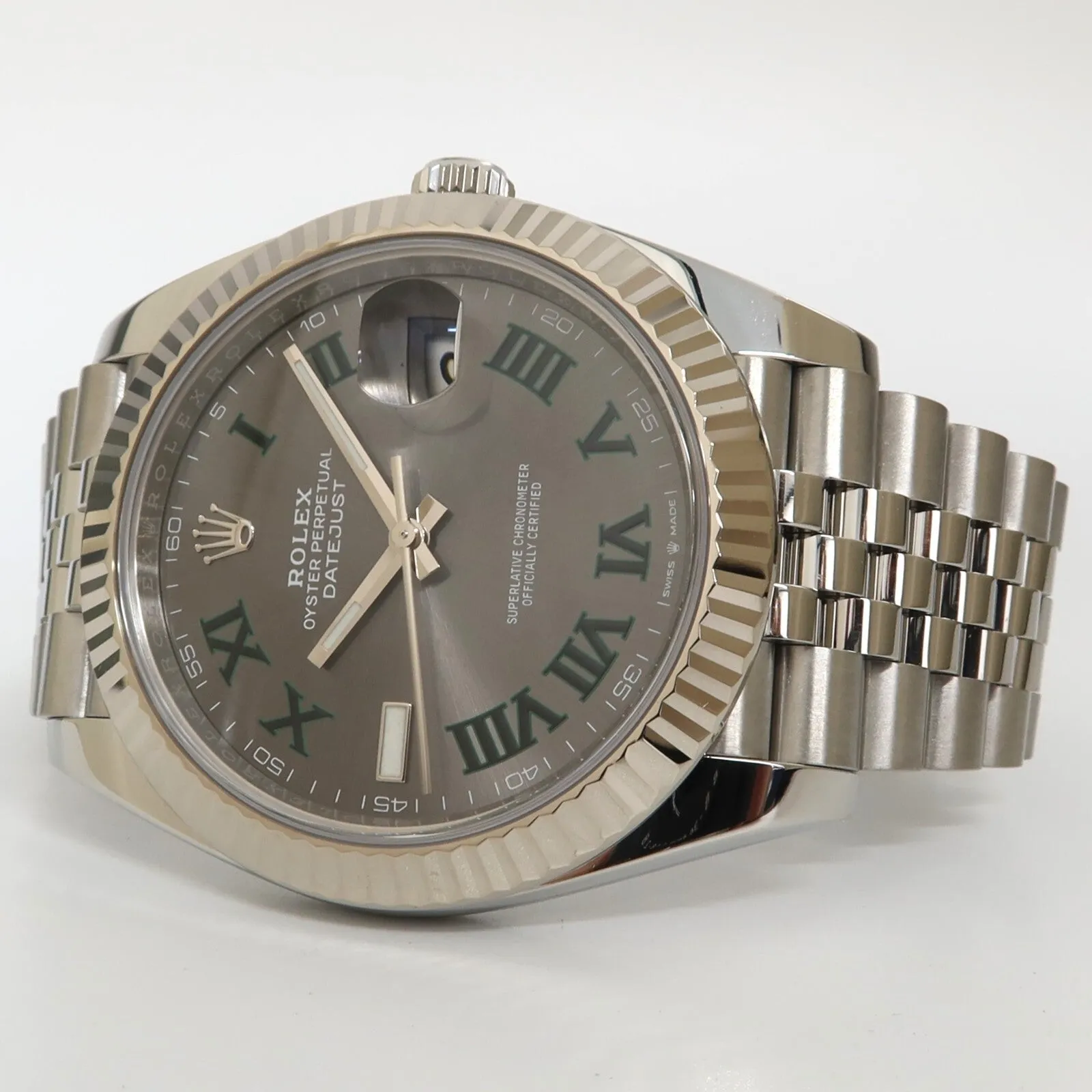 Rolex Datejust 41MM Wimbledon Jubilee Bracelet Stainless Steel Automatic 126334