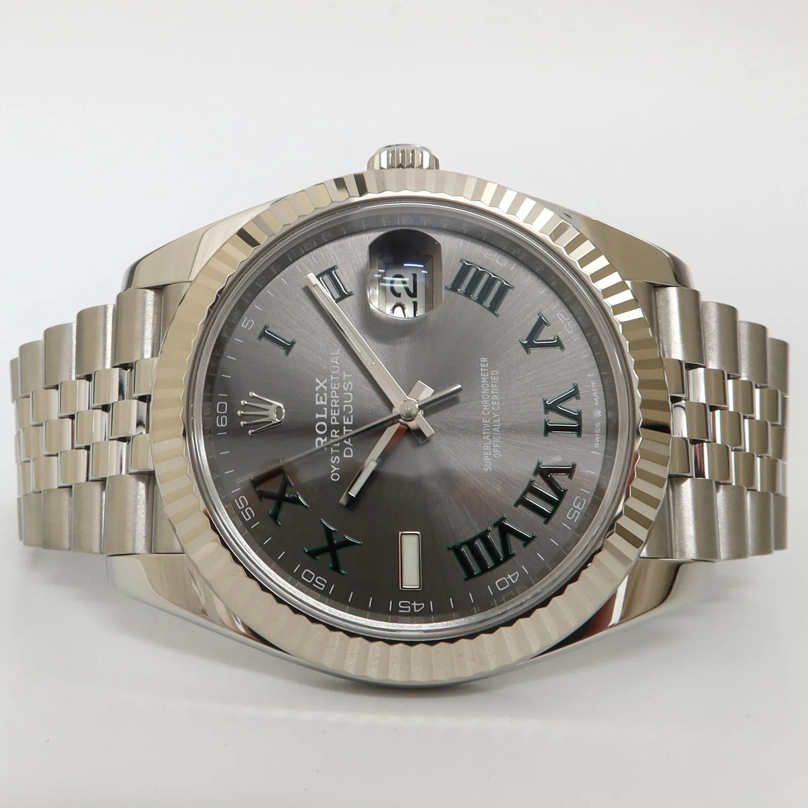 Rolex Datejust 41MM Wimbledon Jubilee Bracelet Stainless Steel Automatic 126334