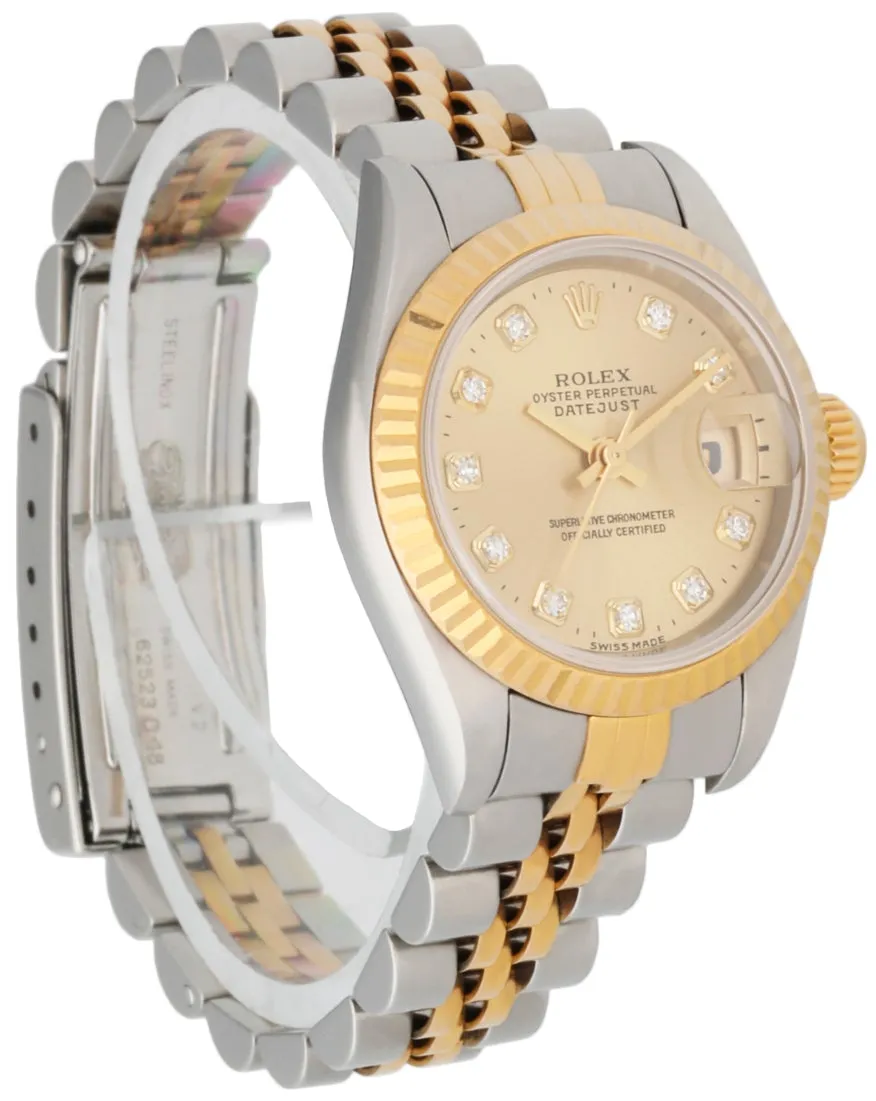 Rolex Datejust 69173 Diamond Dial Ladies Watch