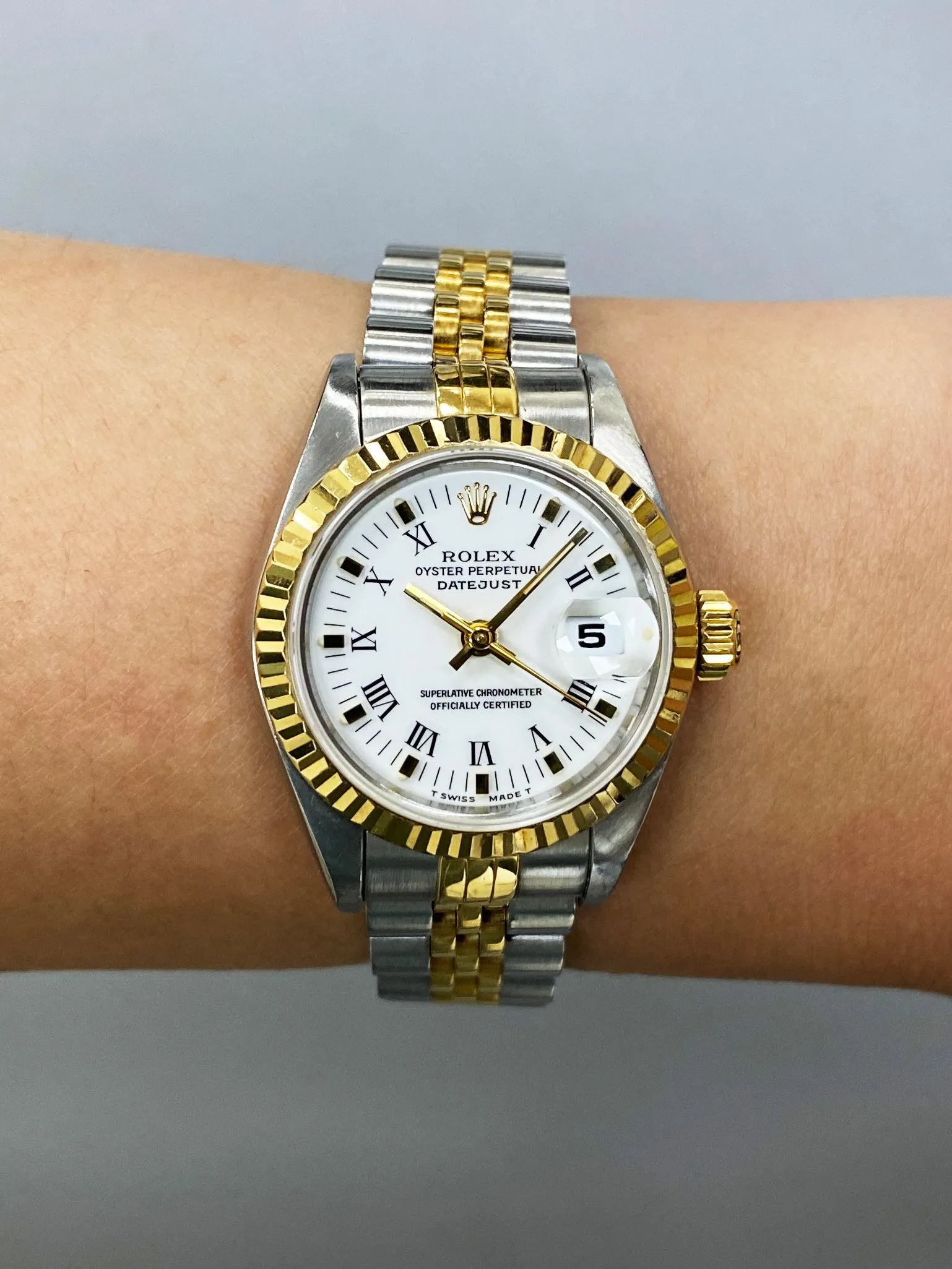 Rolex Datejust 69173 White Dial Ladies Watch