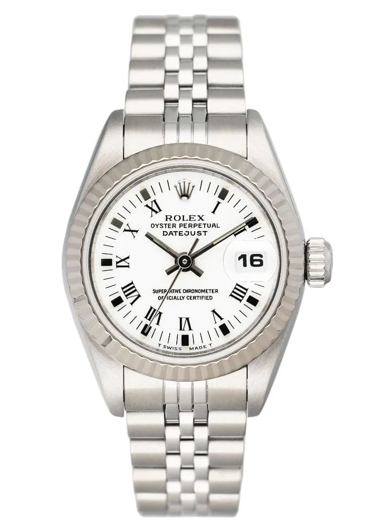 Rolex Datejust 69174 White Dial Ladies Watch