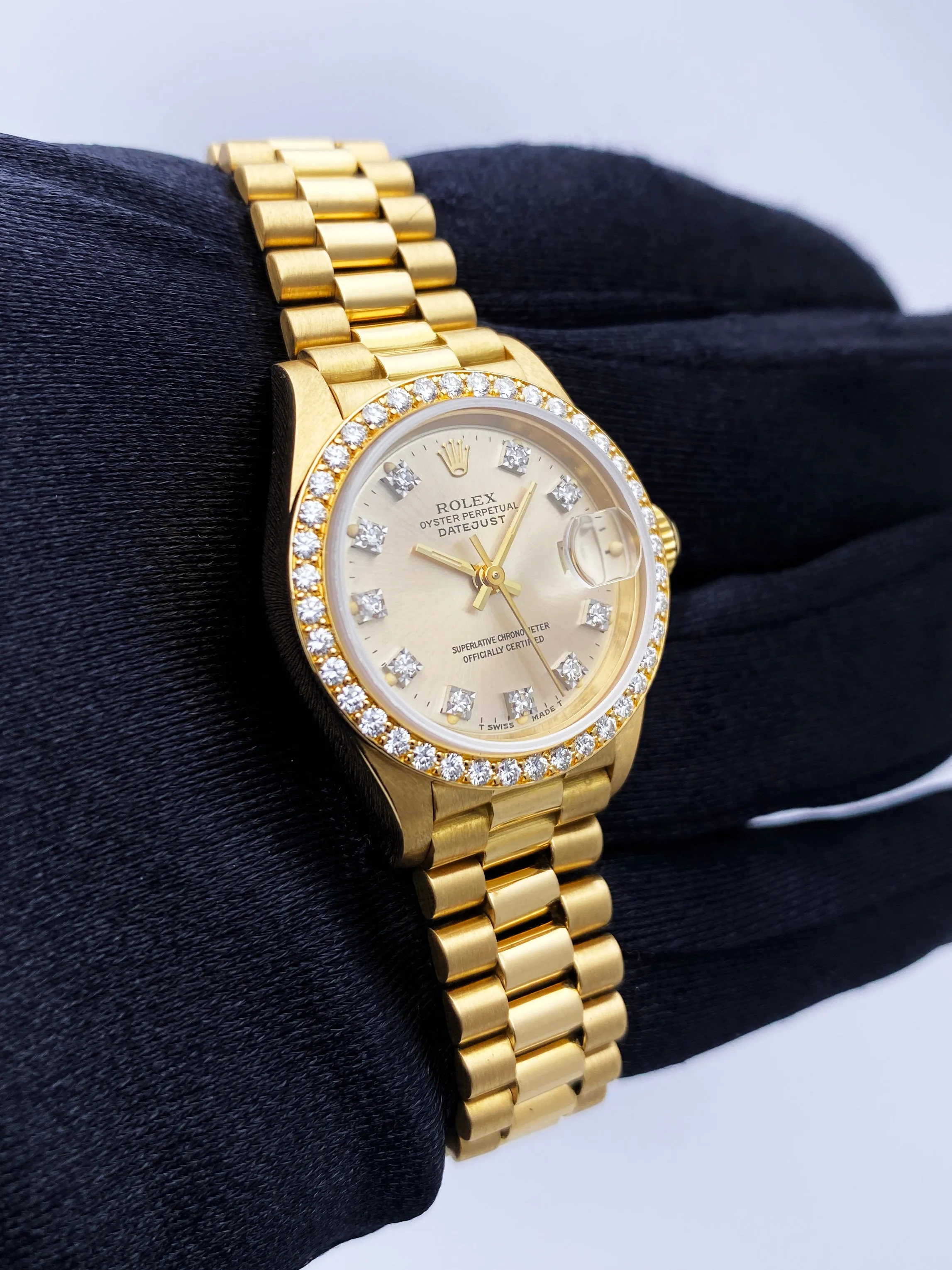 Rolex Datejust 69178 Diamond Dial Bezel Ladies Watch