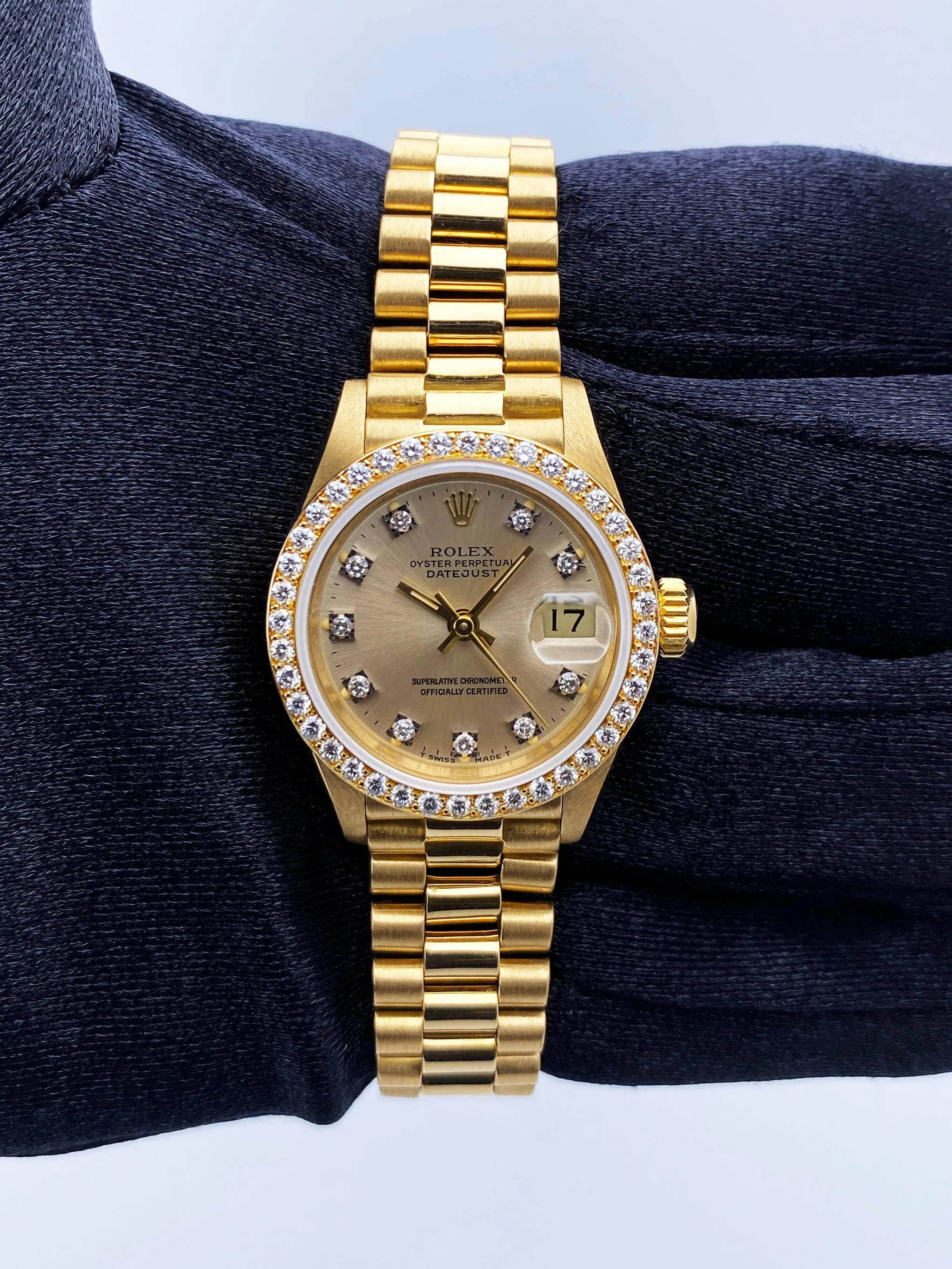 Rolex Datejust 69178 Diamond Dial Bezel Ladies Watch