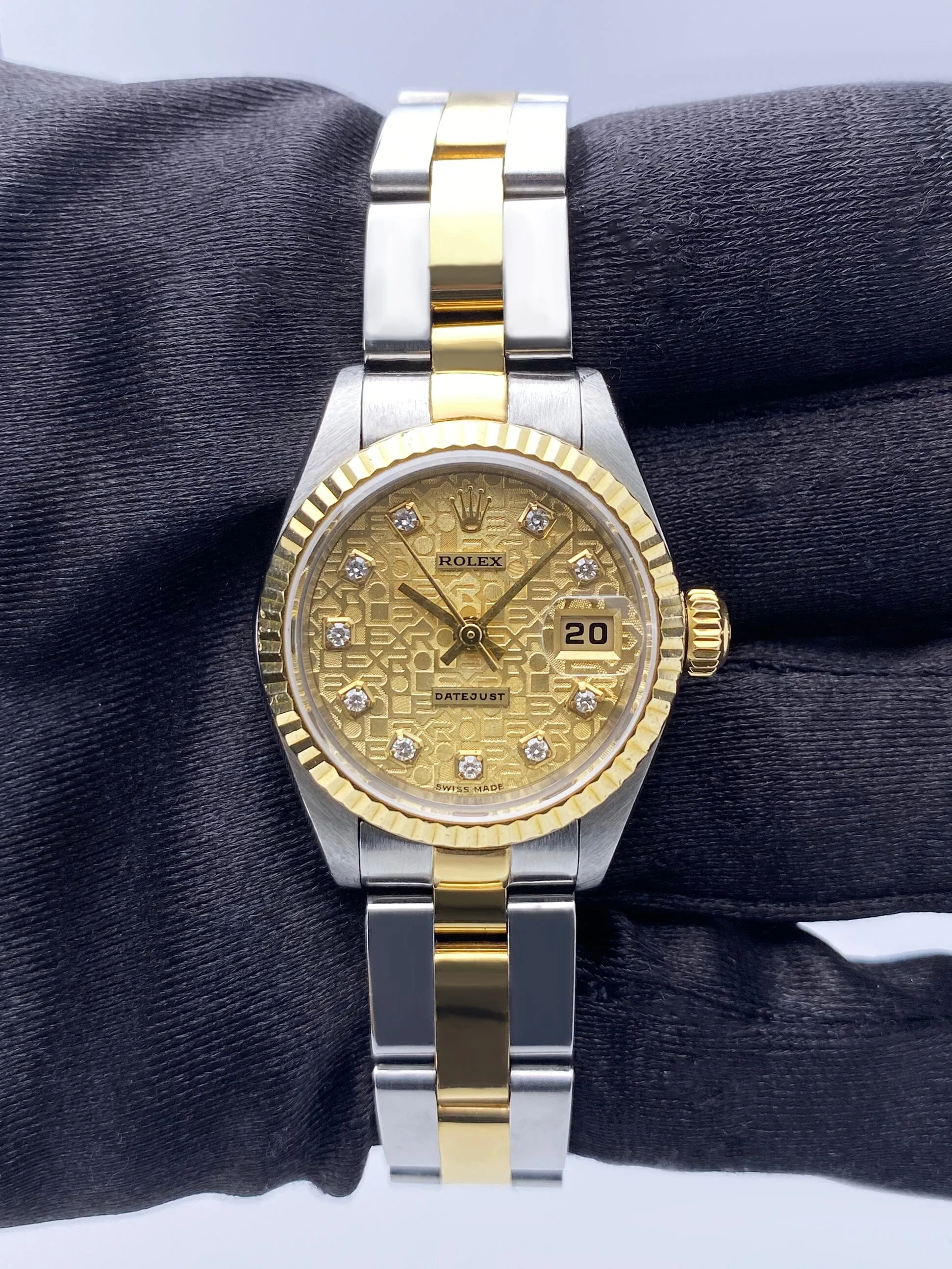 Rolex Datejust 79173 Diamond Anniversary Dial Ladies Watch Box Papers