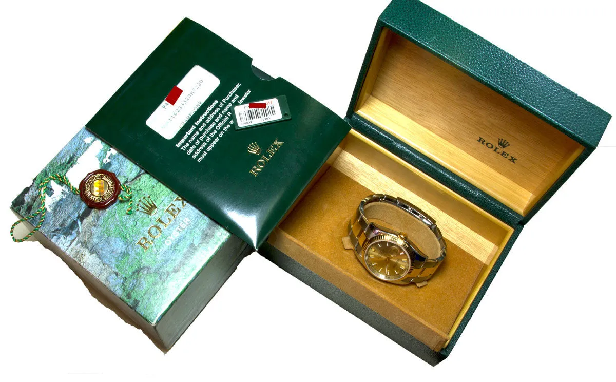 Rolex Datejust SS/18K Champagne Dial